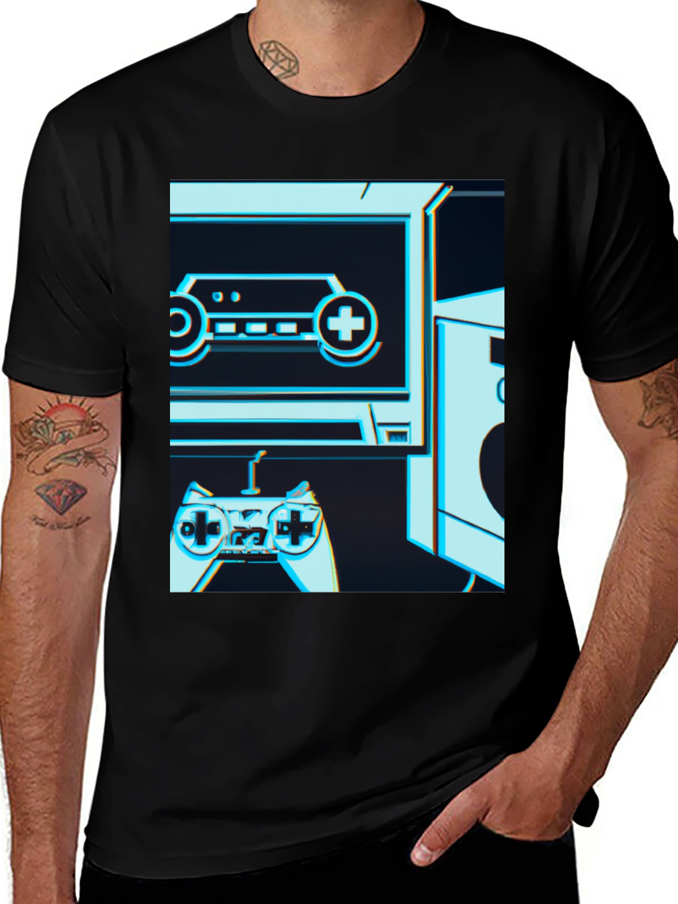 Retro Gaming T-Shirt - Classic Console Design
