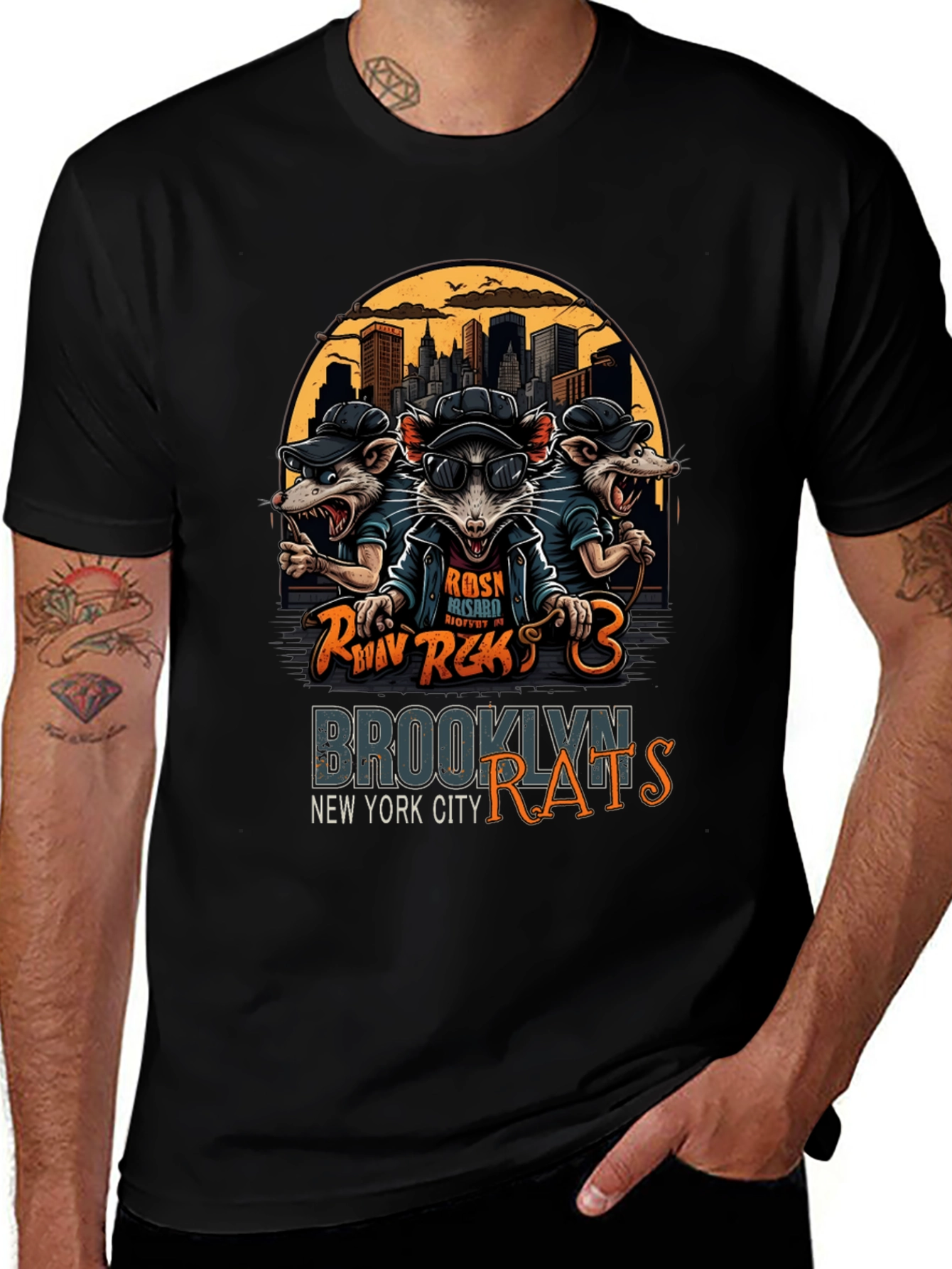 Brooklyn Rats T-Shirt: NYC Urban Streetwear