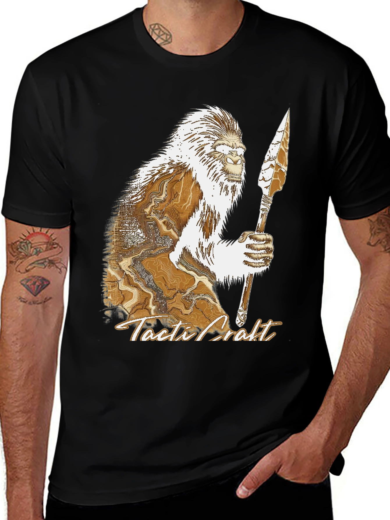 Tactical Bigfoot T-Shirt -  Warrior Ape Design