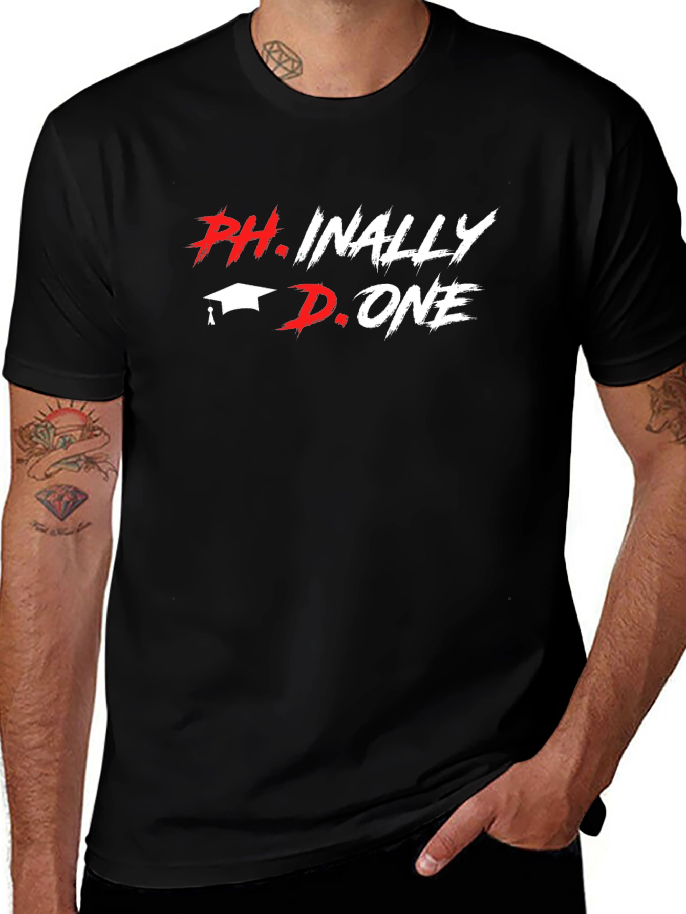 Black Ph.inally Done Black T-Shirt main image