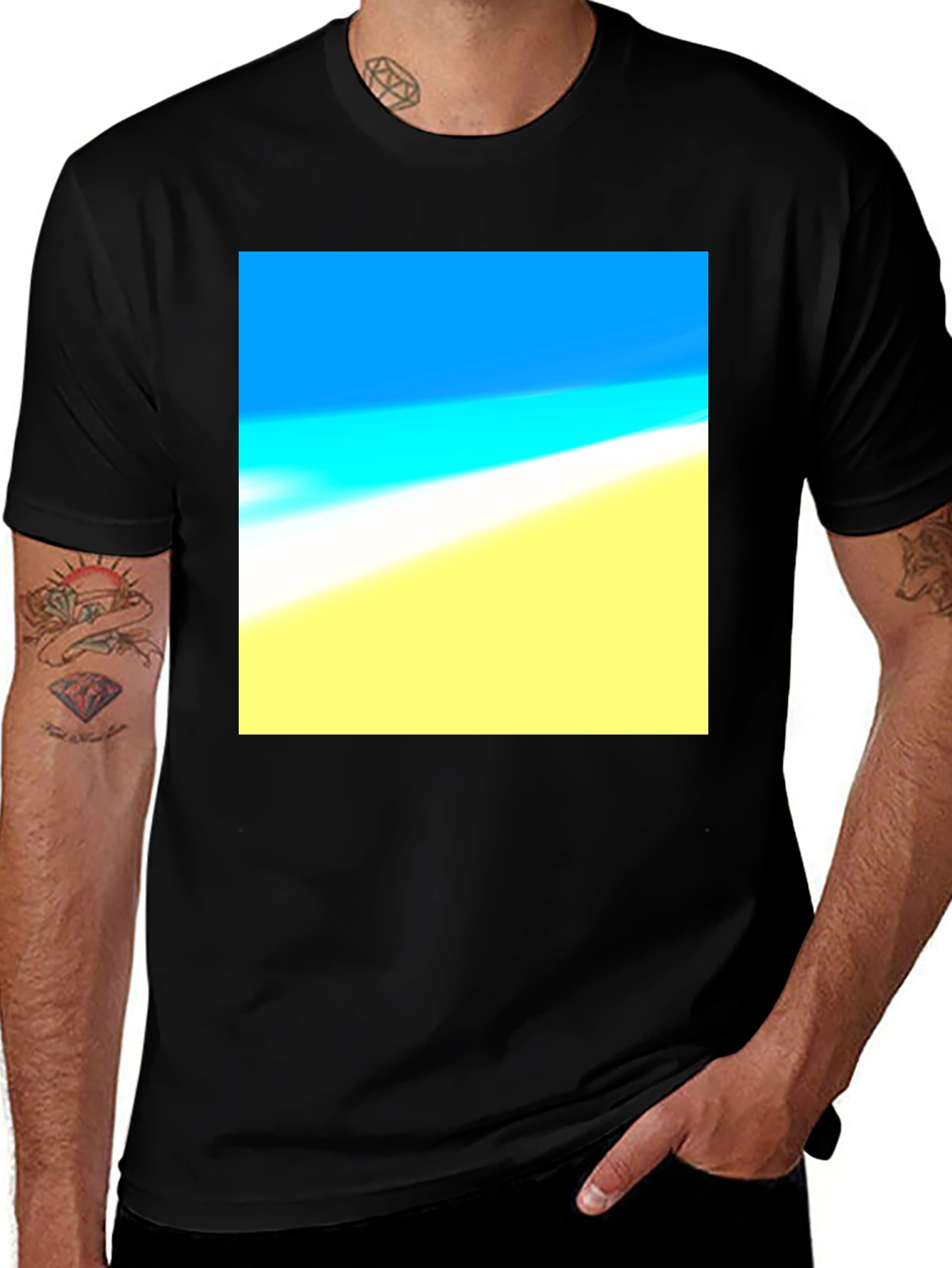Variant 10 of Beach Day T-Shirt - Soft Cotton, Vibrant Design