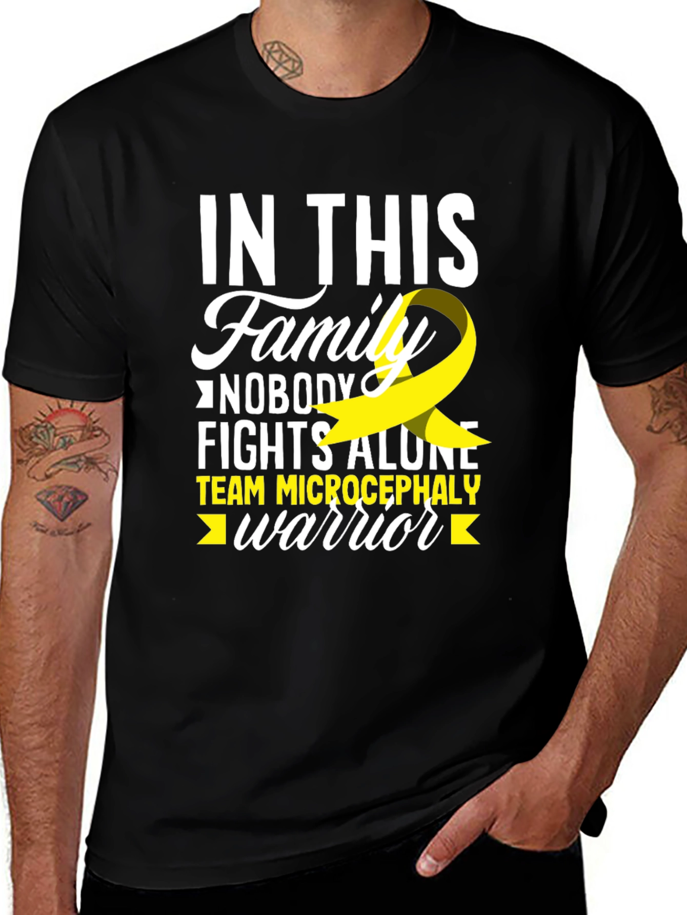 Microcephaly Awareness T-Shirt: Nobody Fights Alone