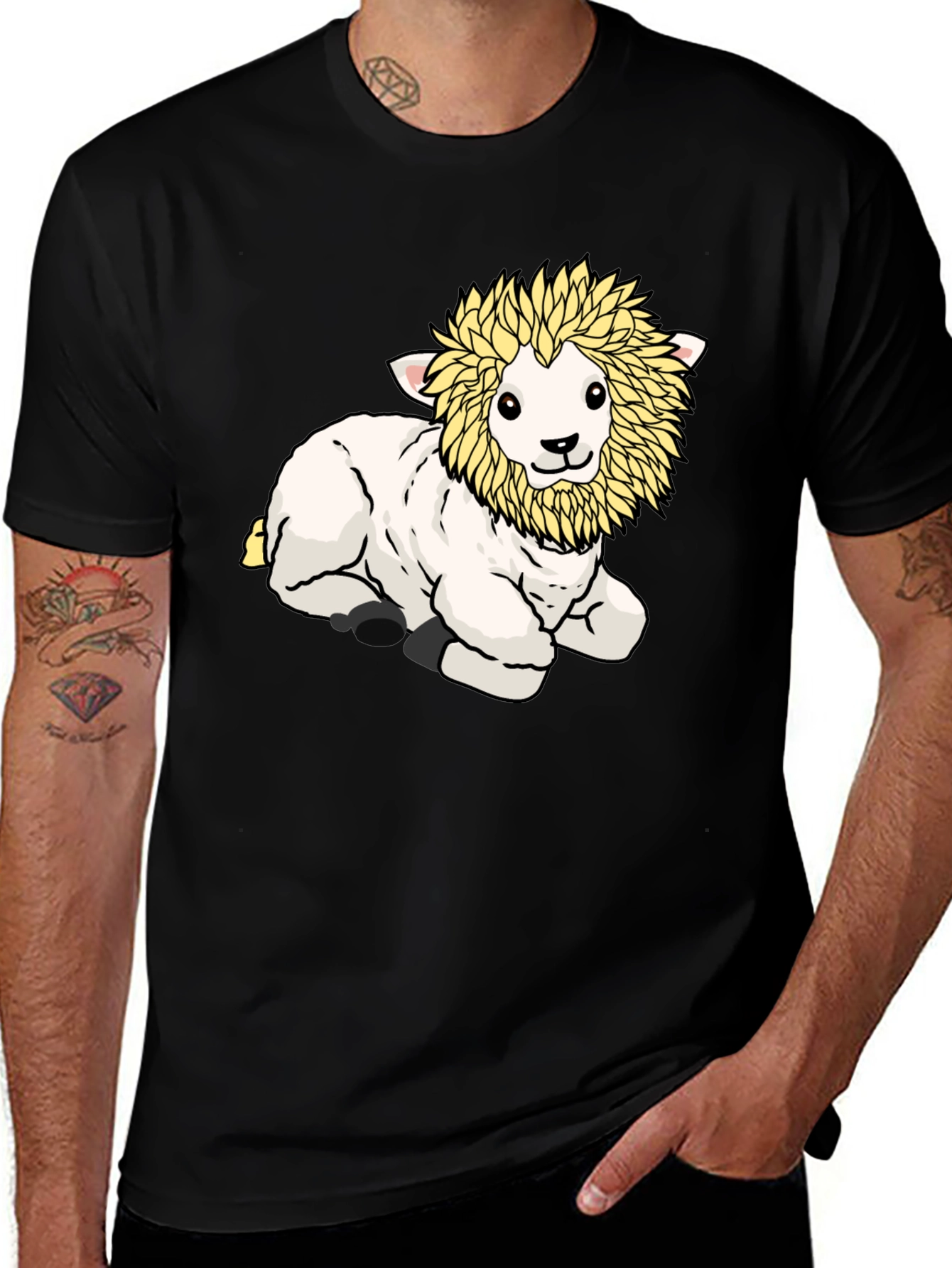 Variant 22 of Lamb Lion Graphic T-Shirt