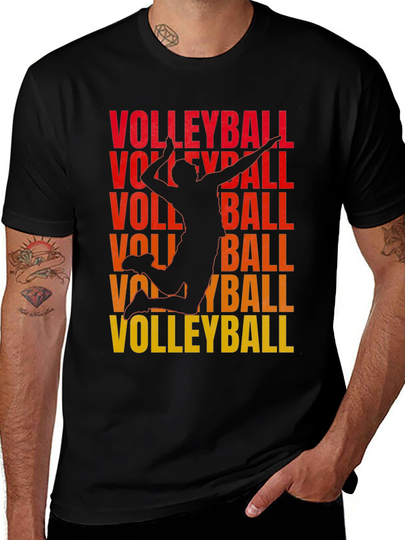 Variant 15 of Volleyball Player Graphic T-Shirt