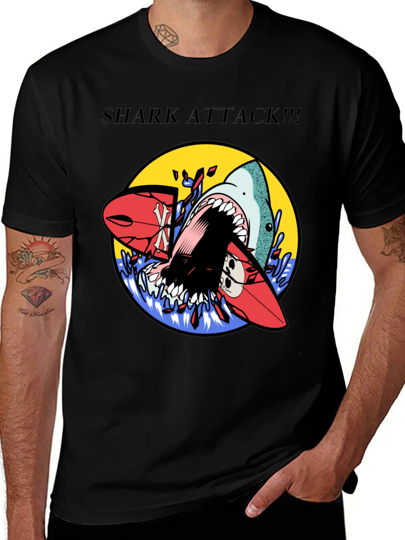 Variant 30 of Shark Attack Graphic Tee