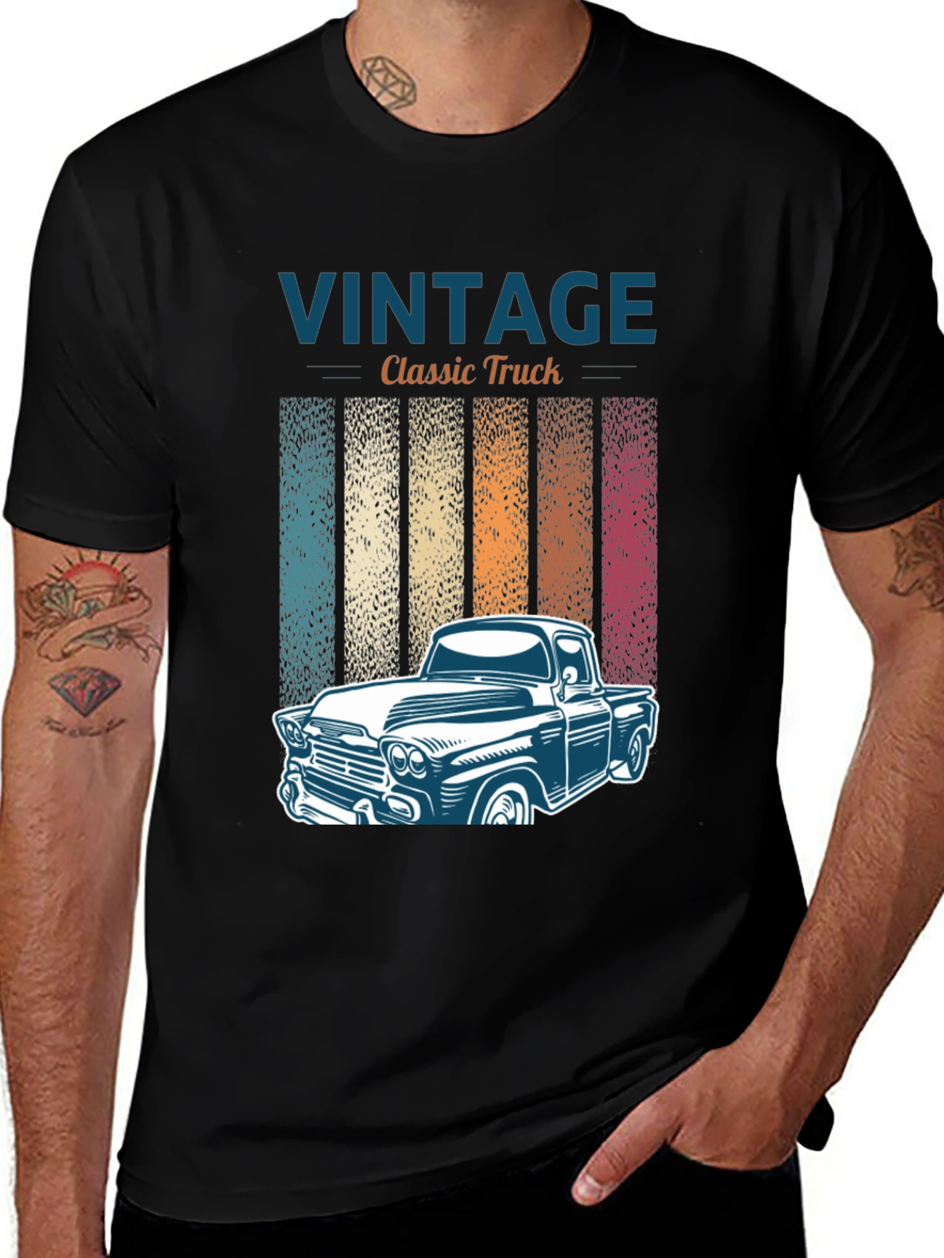 Variant 24 of Vintage Classic Truck Graphic T-Shirt