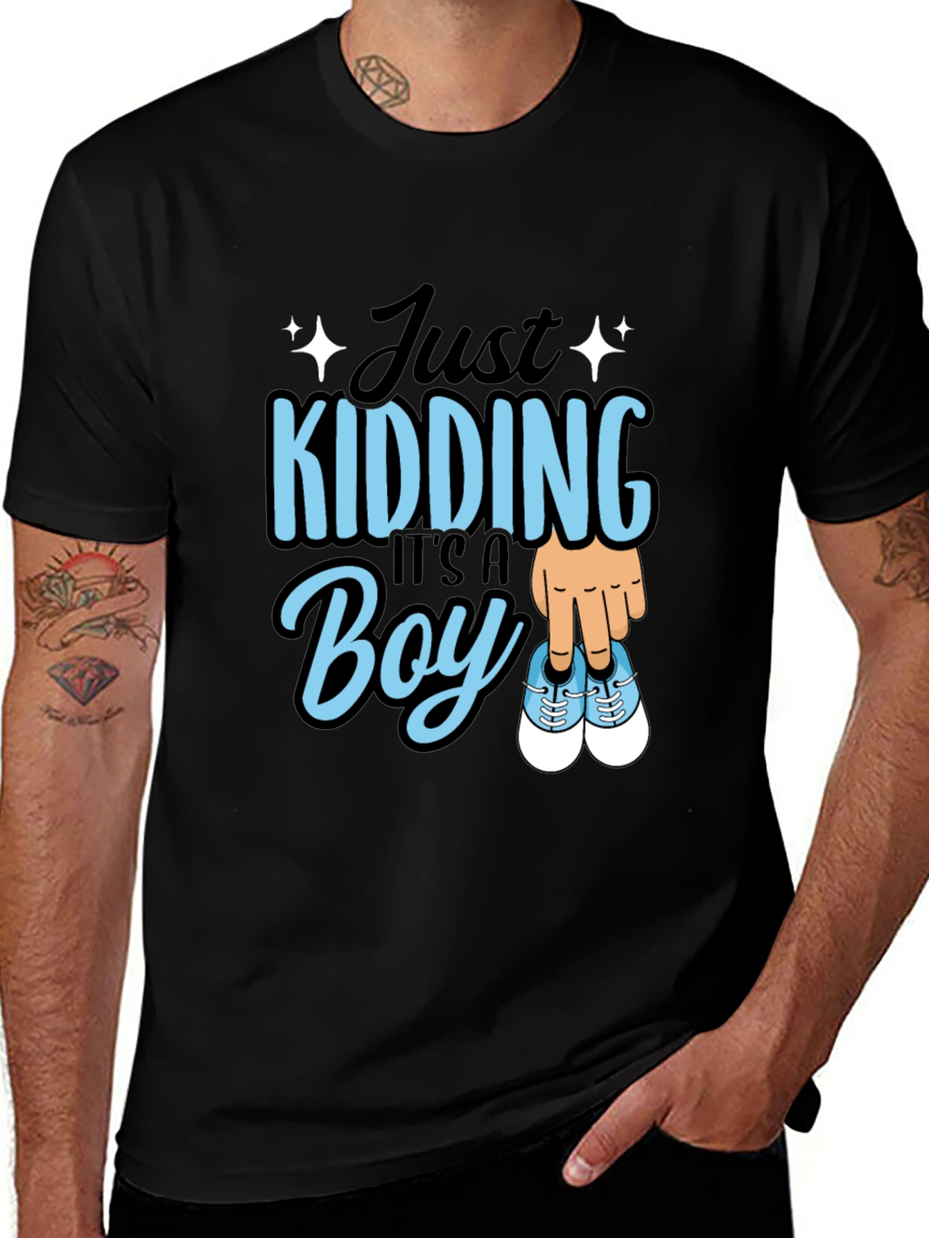 Variant 9 of Just Kidding It's a Boy T-Shirt