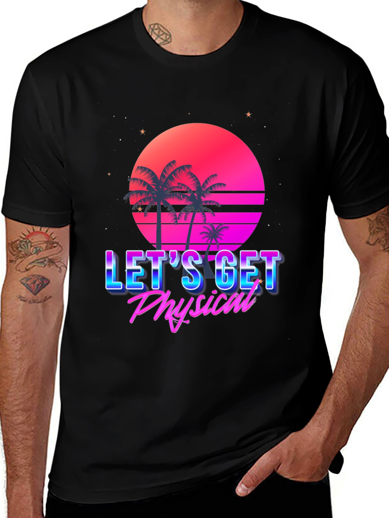 Variant 17 of Let's Get Physical Retro Tee