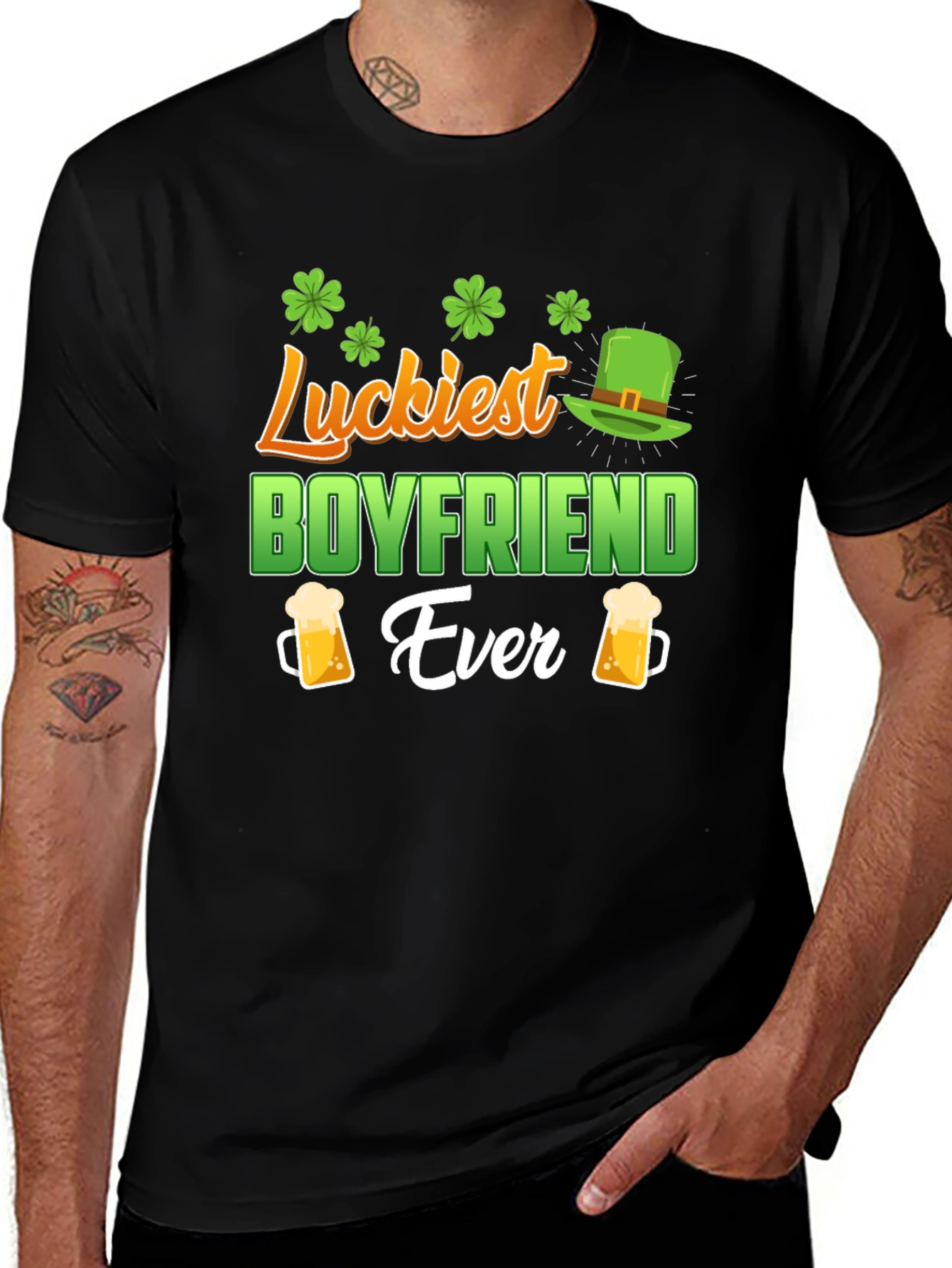Variant 13 of Luckiest Boyfriend Ever St. Patrick's Day T-Shirt