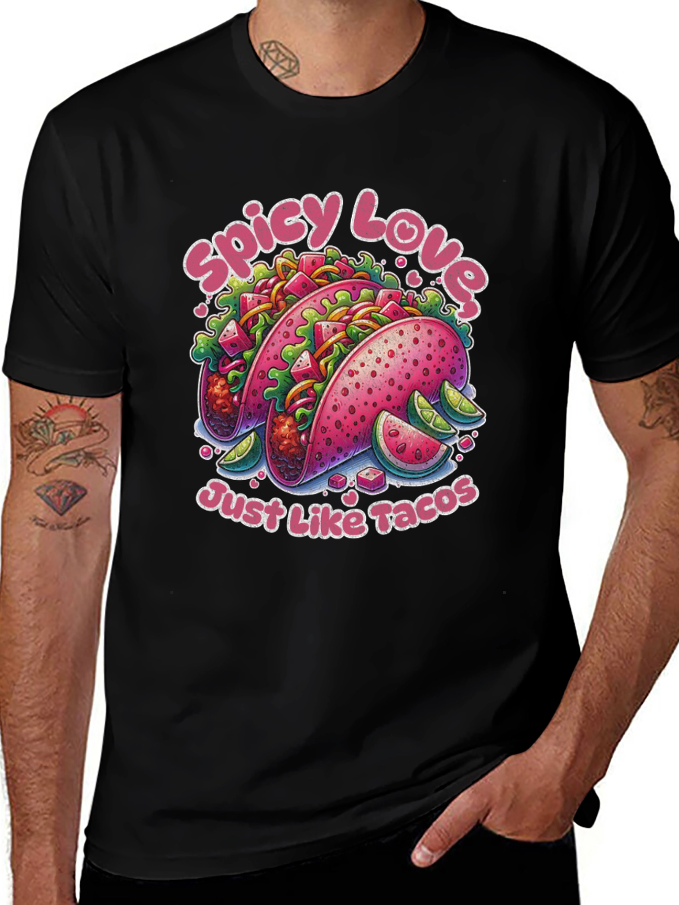 Variant 19 of Spicy Love Just Like Tacos T-Shirt