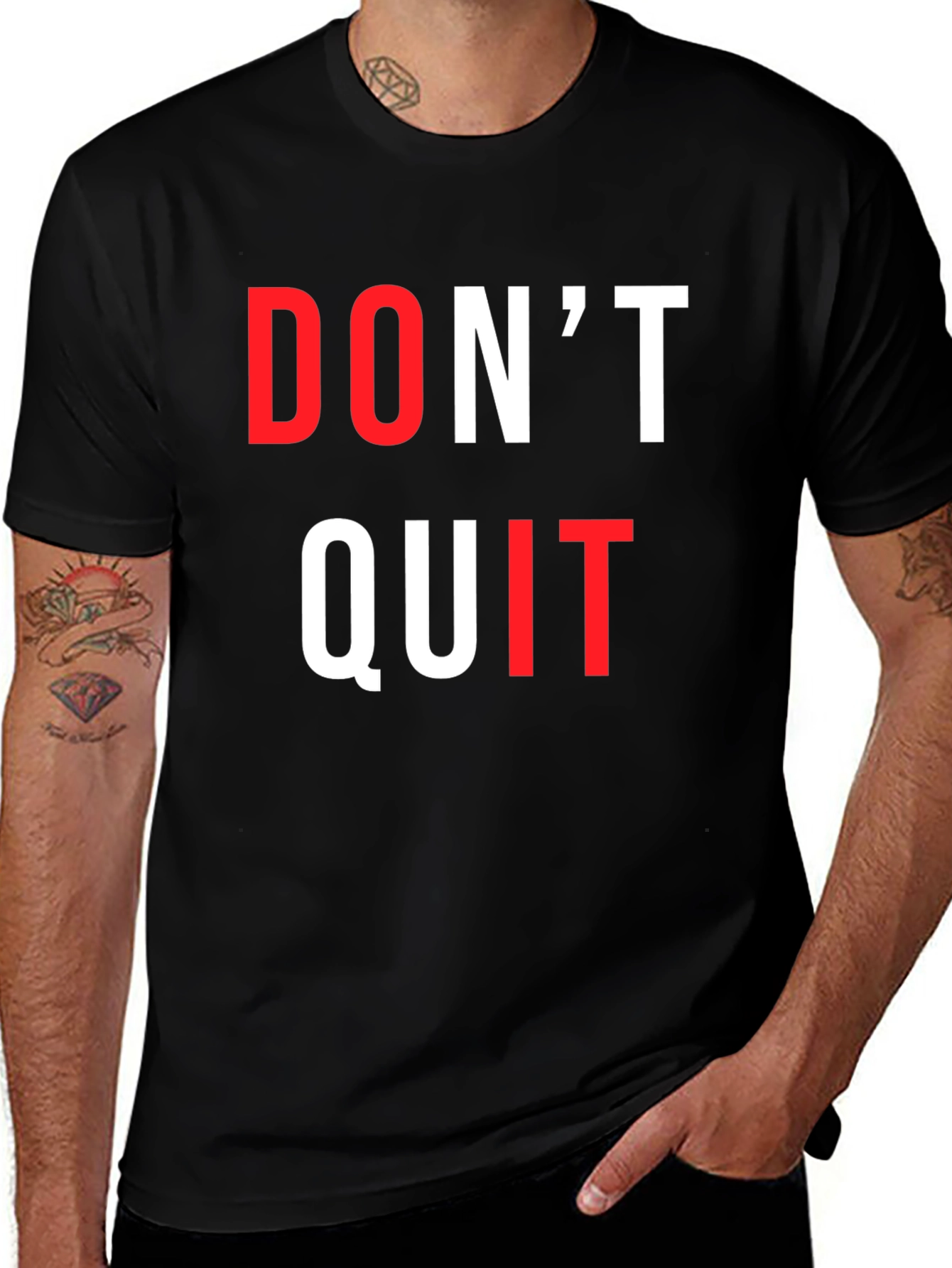 Variant 9 of Motivational Don't Quit Graphic Tee