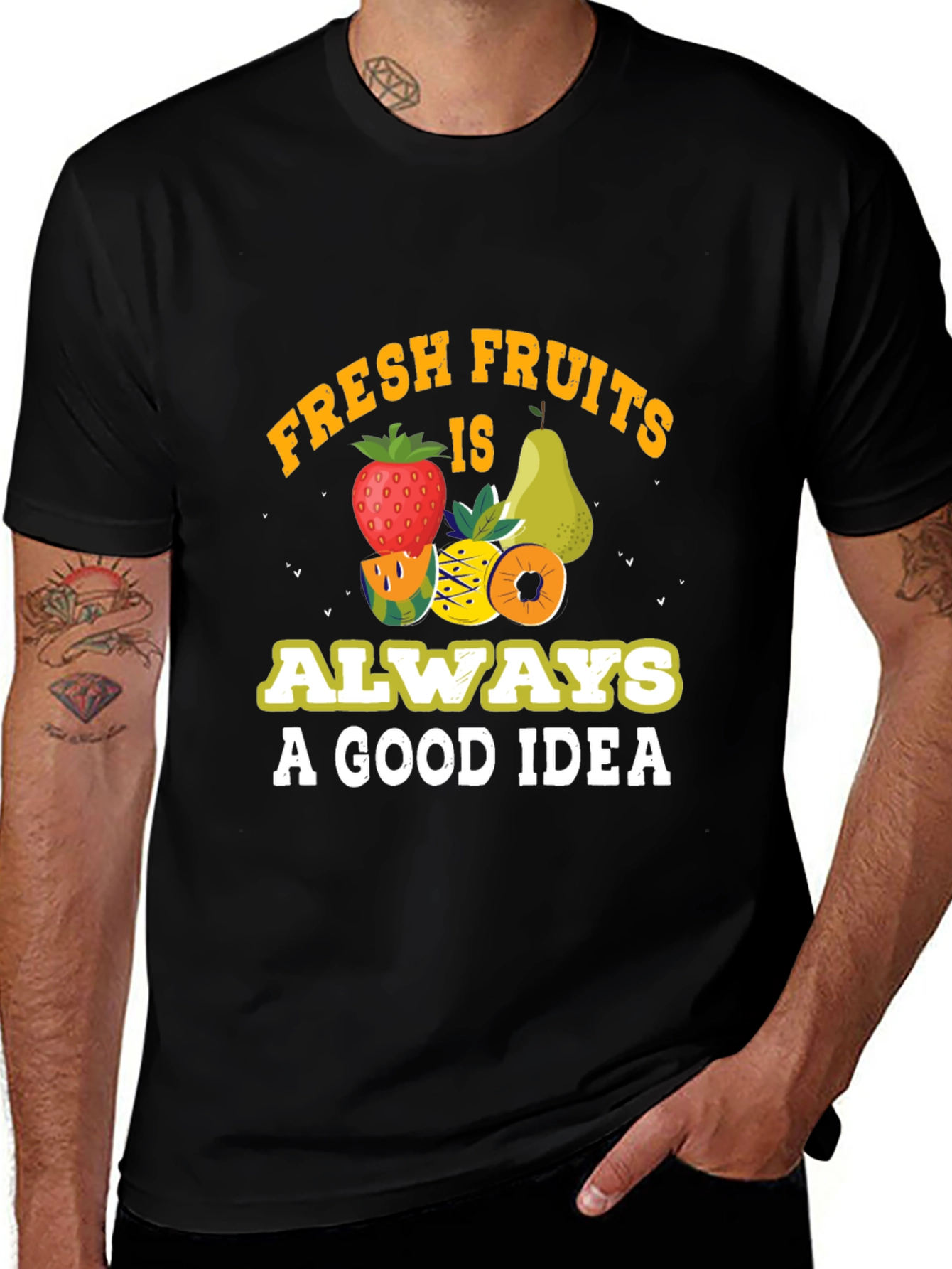 Variant 14 of Fresh Fruits Graphic Tee - Always a Good Idea!