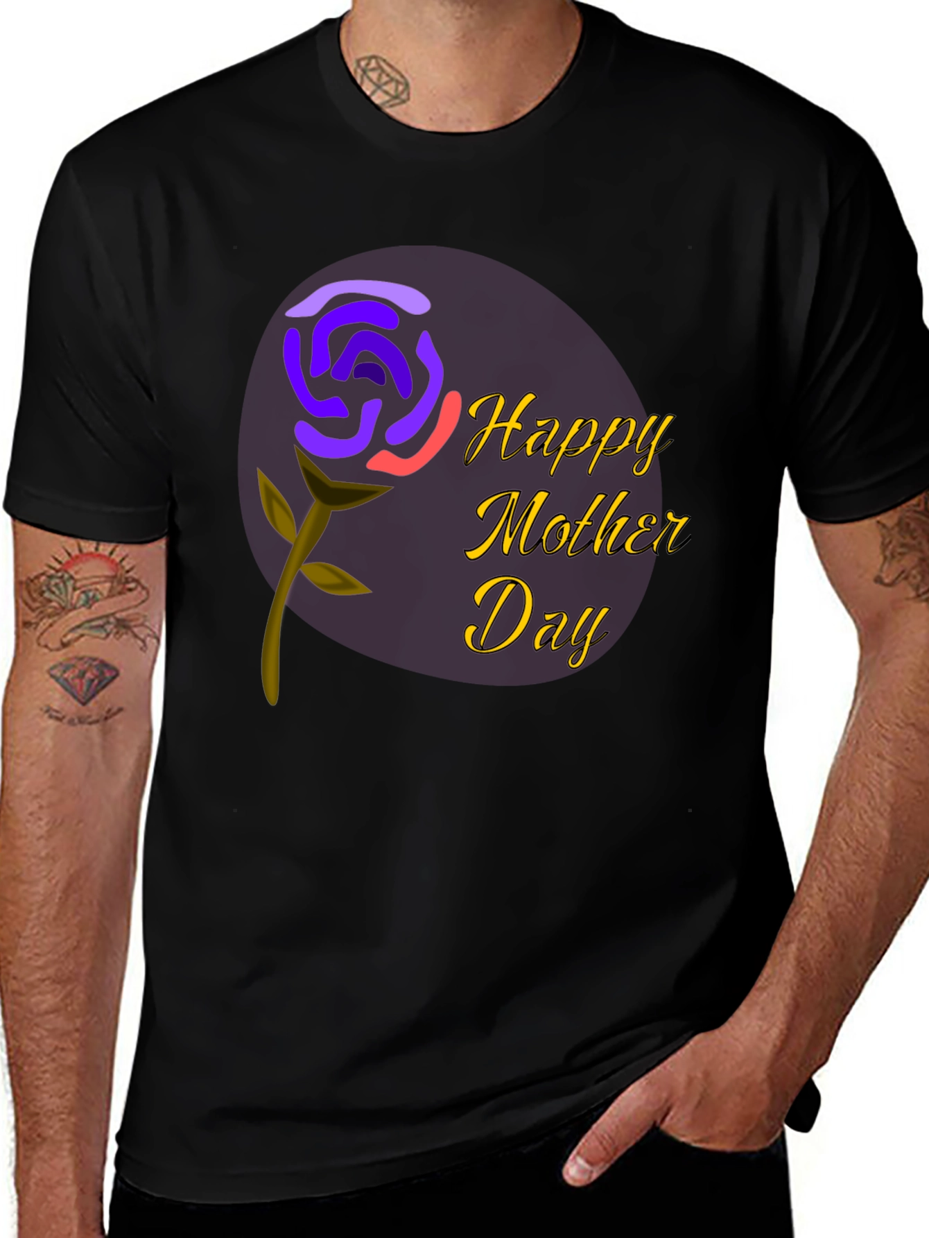 Happy Mother's Day T-Shirt - Floral Design
