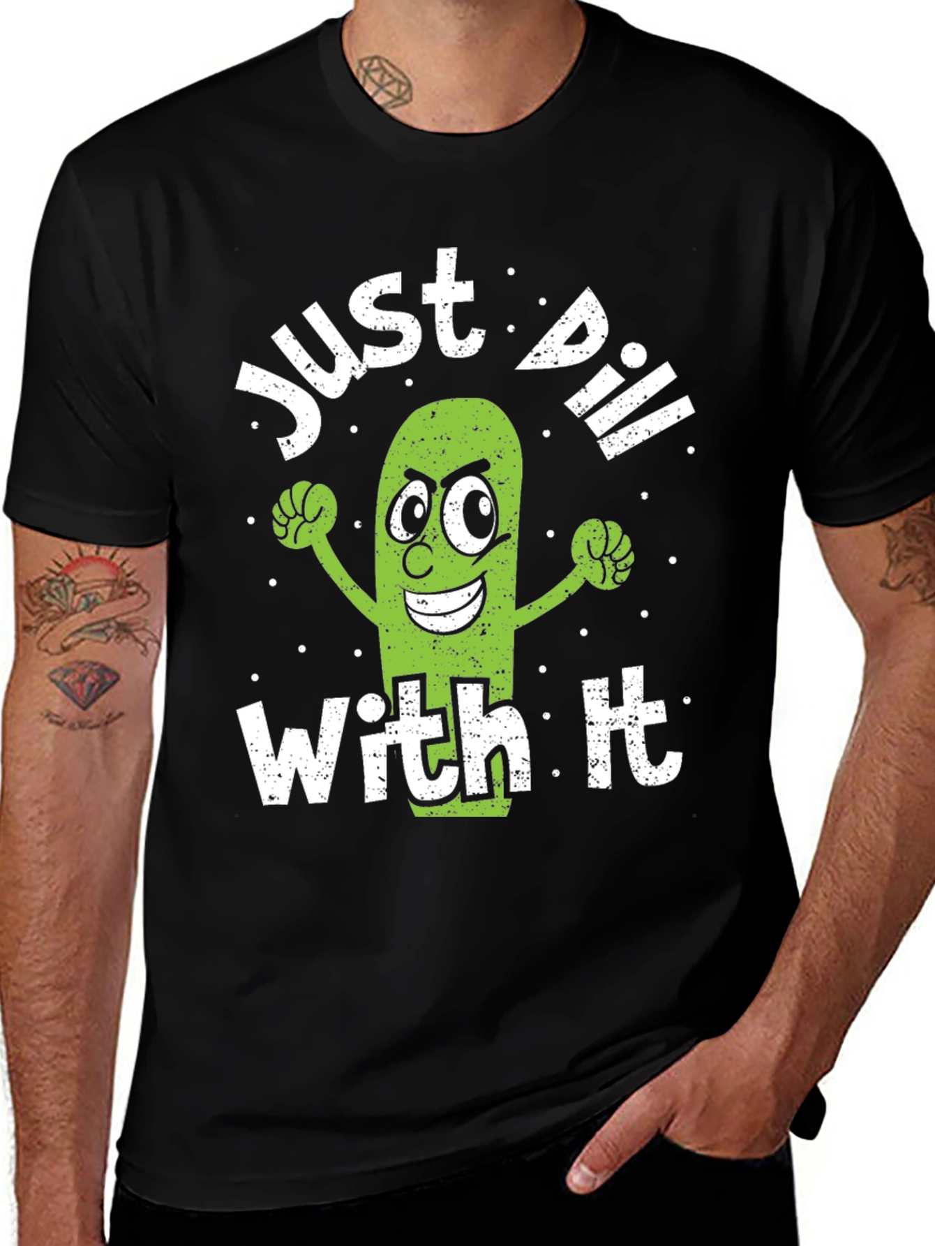 Variant 5 of Just Dill With It Funny Pickle T-Shirt