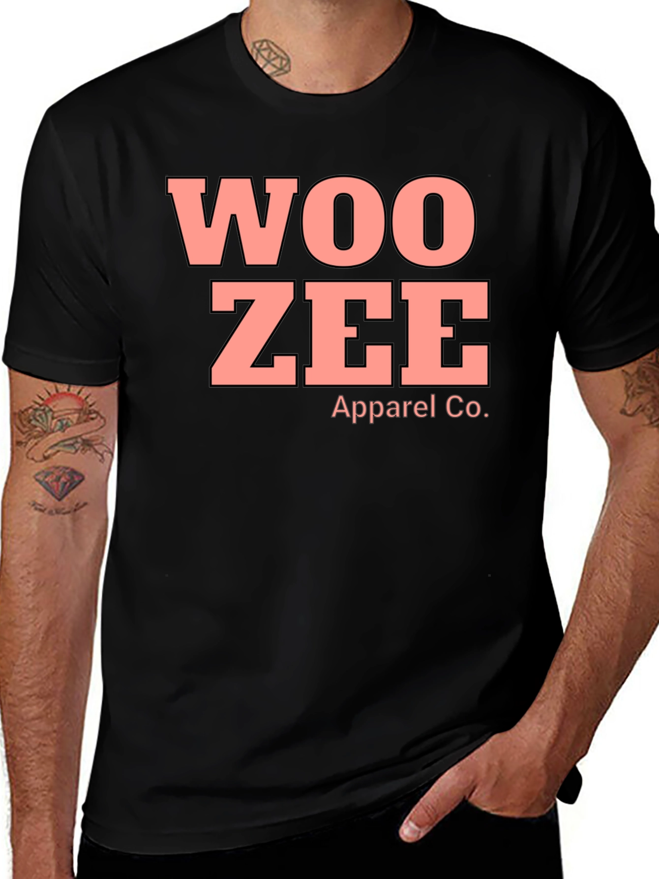Variant 13 of Woo Zee Apparel Co. Black T-Shirt