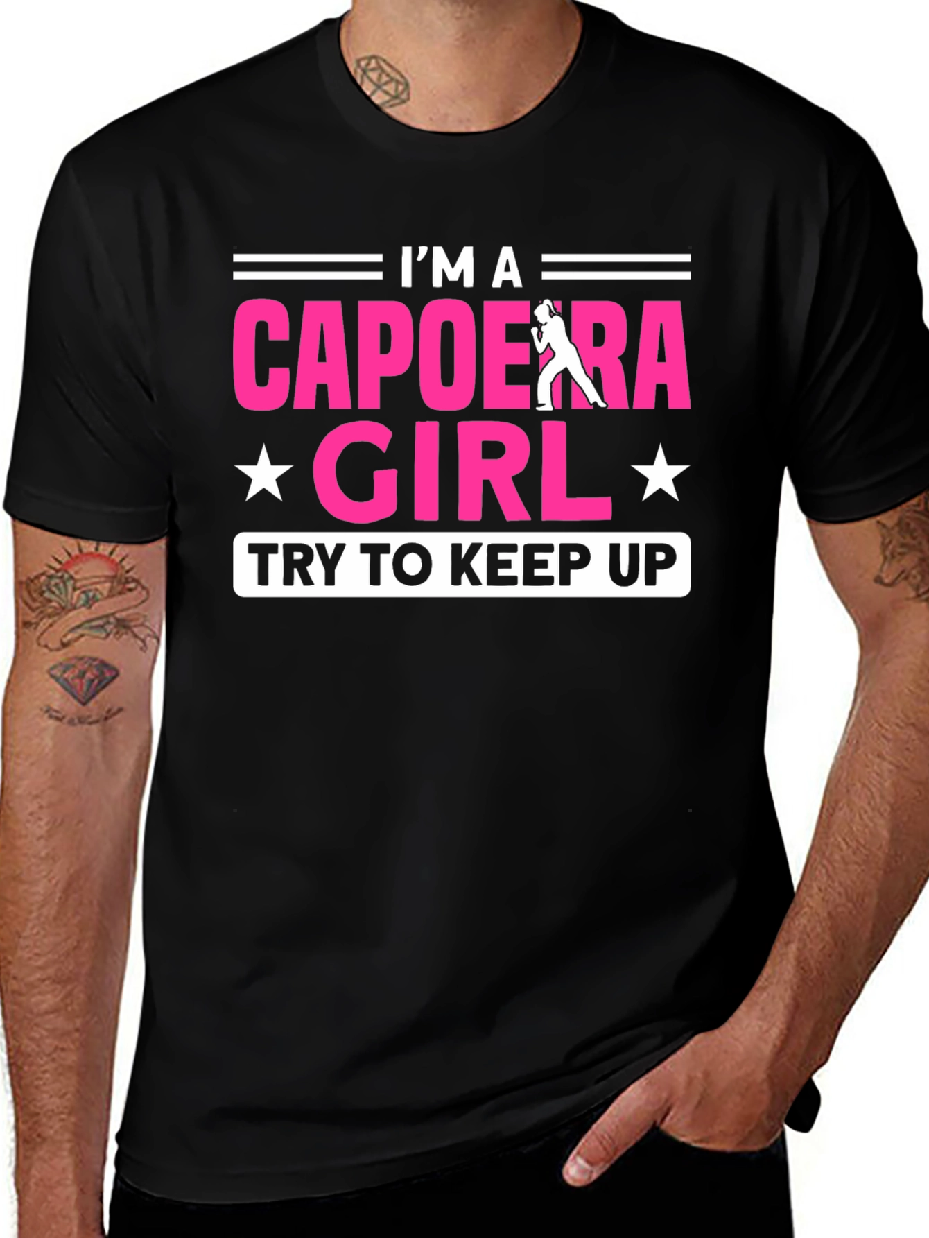 Variant 4 of Capoeira Girl Graphic T-Shirt
