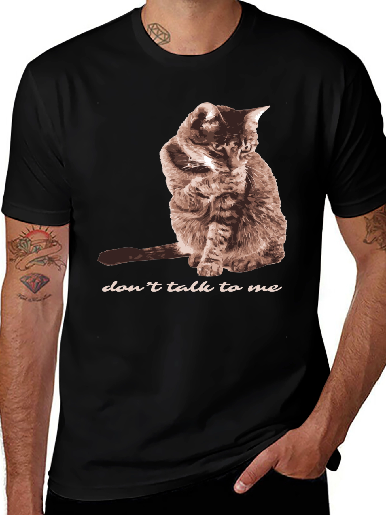 Variant 28 of Don't Talk To Me Cat Graphic T-Shirt