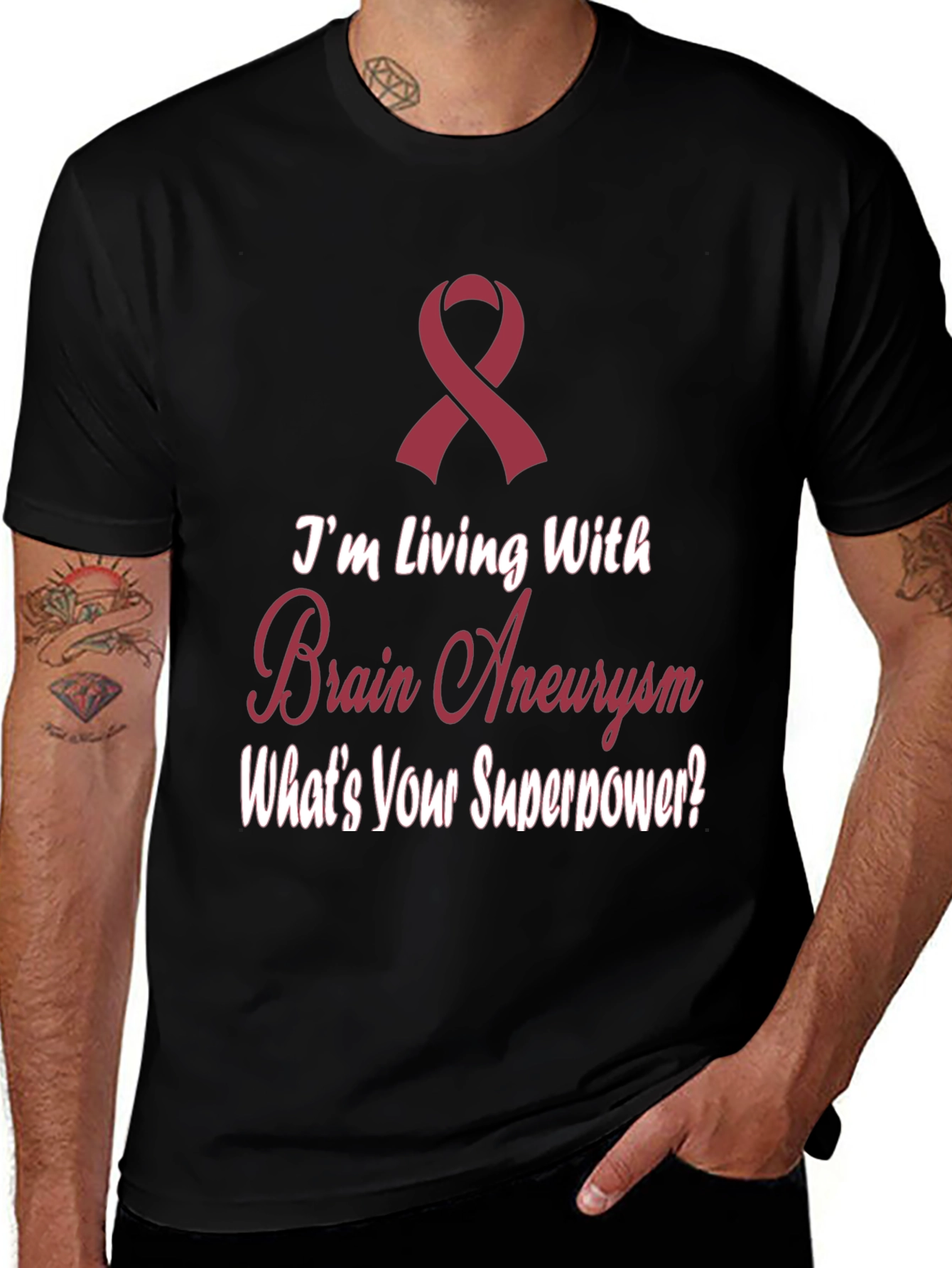 Brain Aneurysm Awareness T-Shirt - What's Your Superpower?