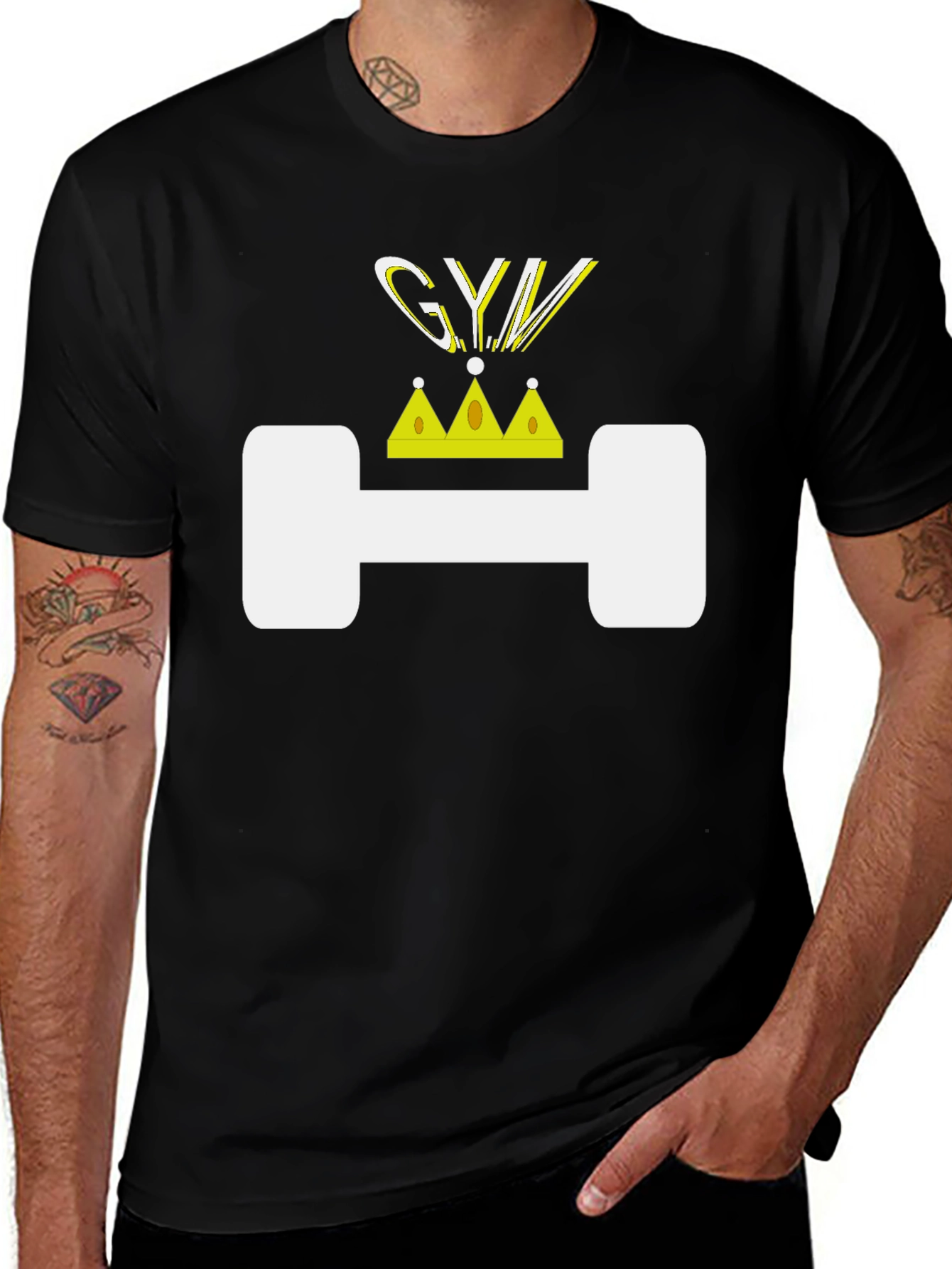 Variant 7 of Gym King Graphic Tee - Black