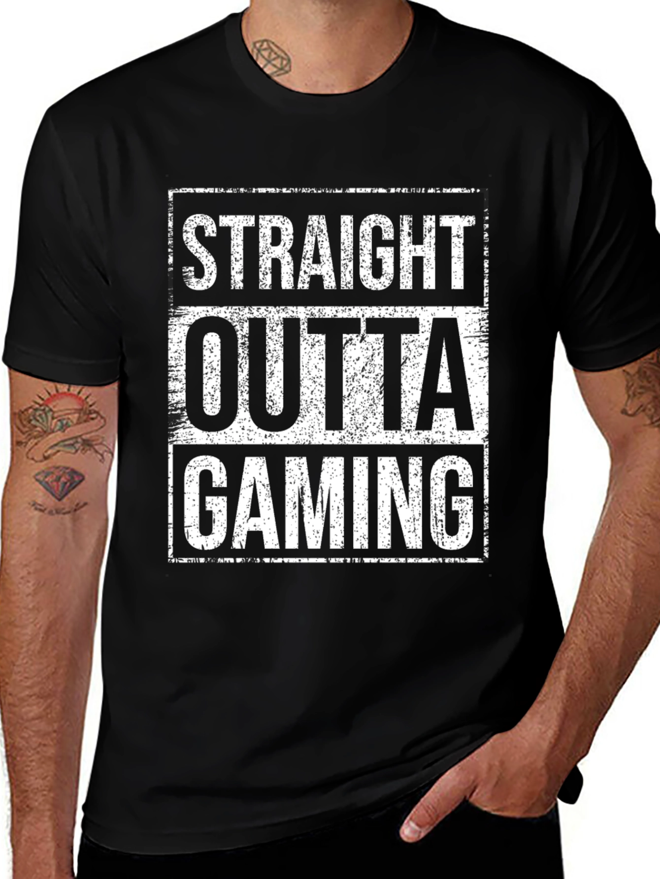 Variant 25 of Straight Outta Gaming - Funny Gamer T-Shirt