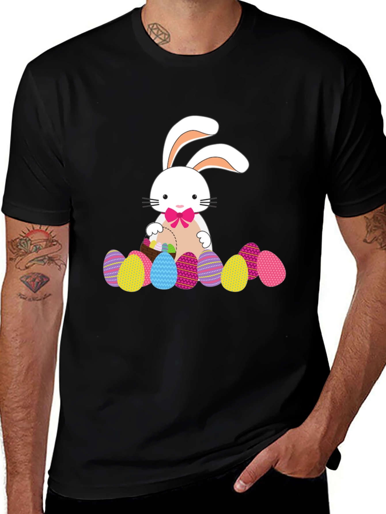 Easter Bunny & Eggs Graphic Tee