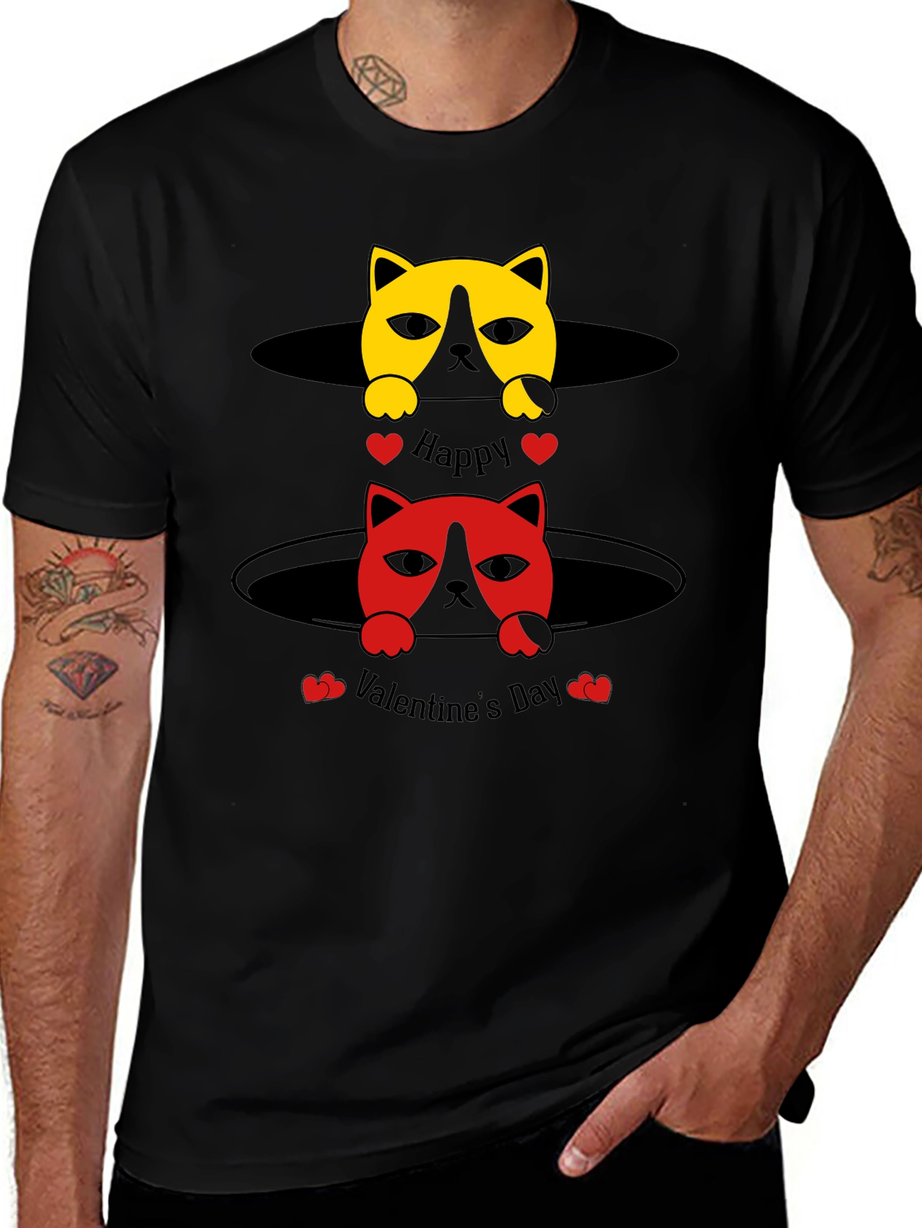 Happy Valentine's Day Cat T-Shirt