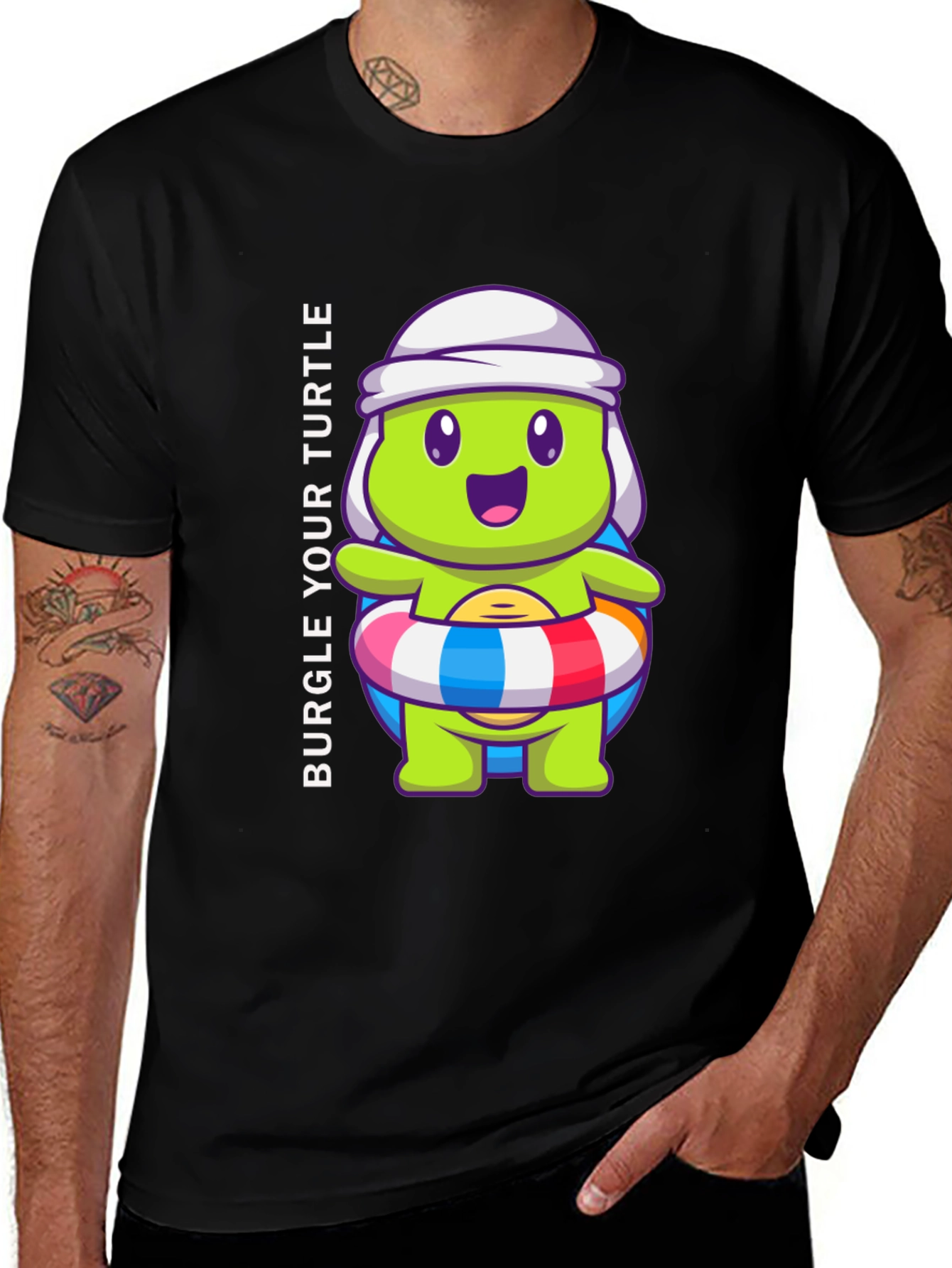 Variant 29 of Burgle Your Turtle Graphic T-Shirt