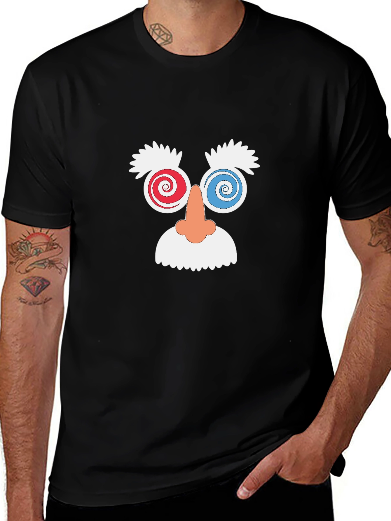 Variant 27 of Funny Face Graphic Tee - Quirky Novelty T-Shirt
