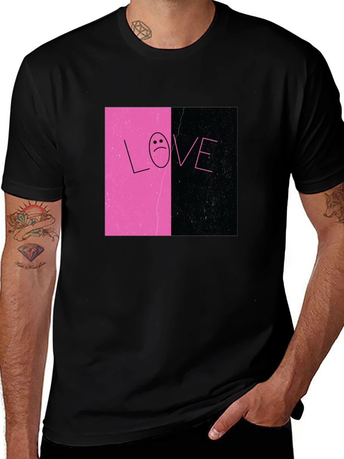 Variant 28 of Lil Peep Inspired Love Tee - Black