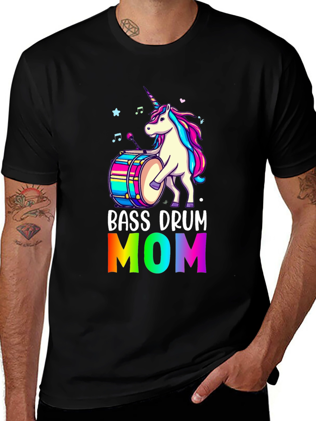 Bass Drum Mom Unicorn T-Shirt