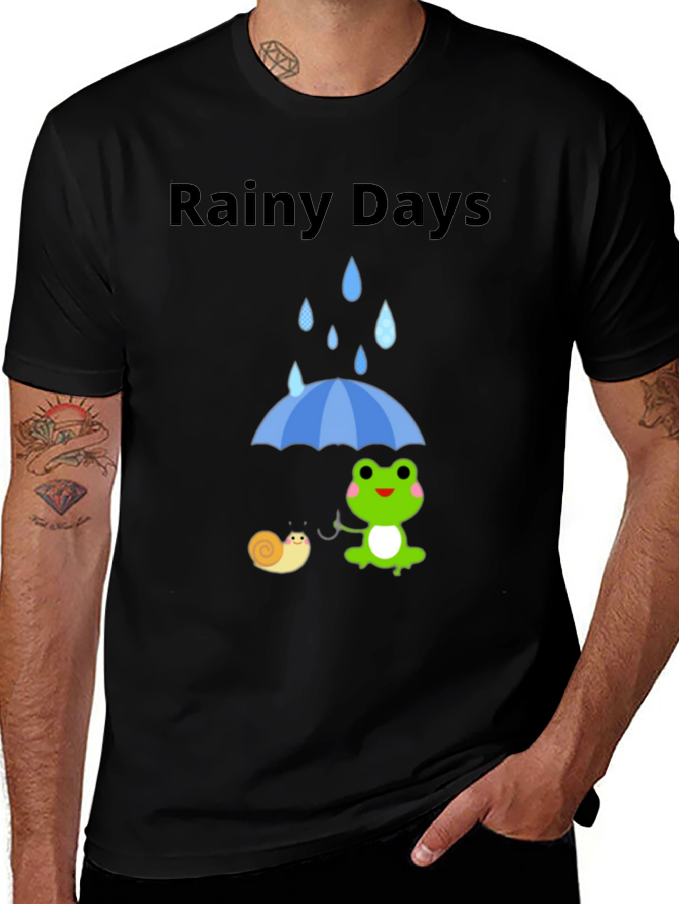 Variant 26 of Rainy Days Frog & Snail Graphic T-Shirt