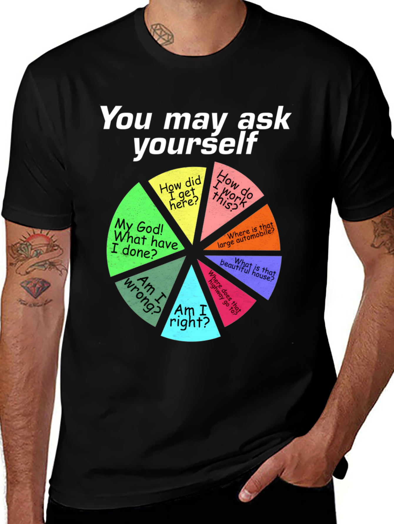 Variant 7 of You May Ask Yourself T-Shirt