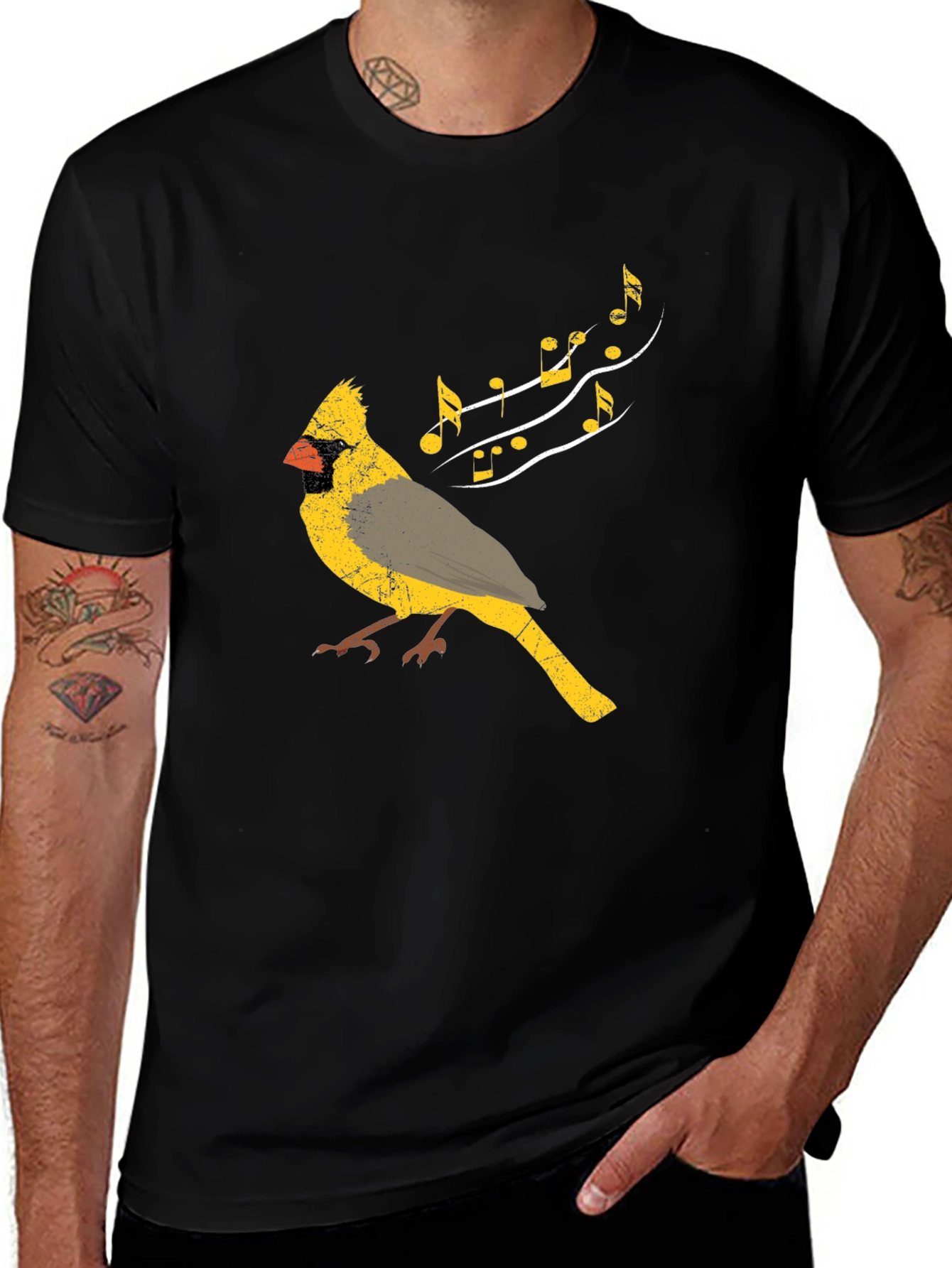 Singing Bird Graphic T-Shirt