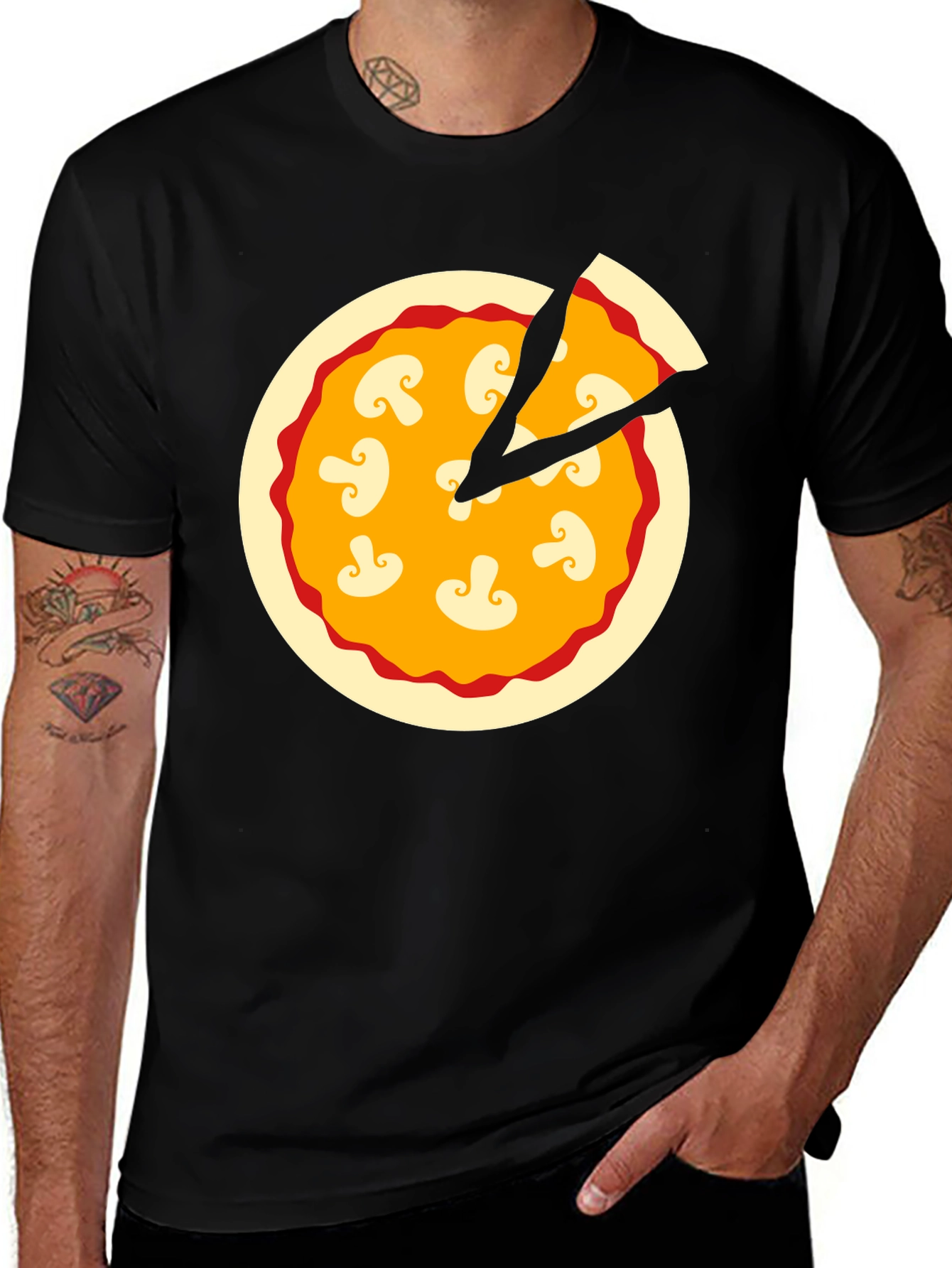Variant 24 of Pizza Time T-Shirt: Fun Foodie Graphic Tee