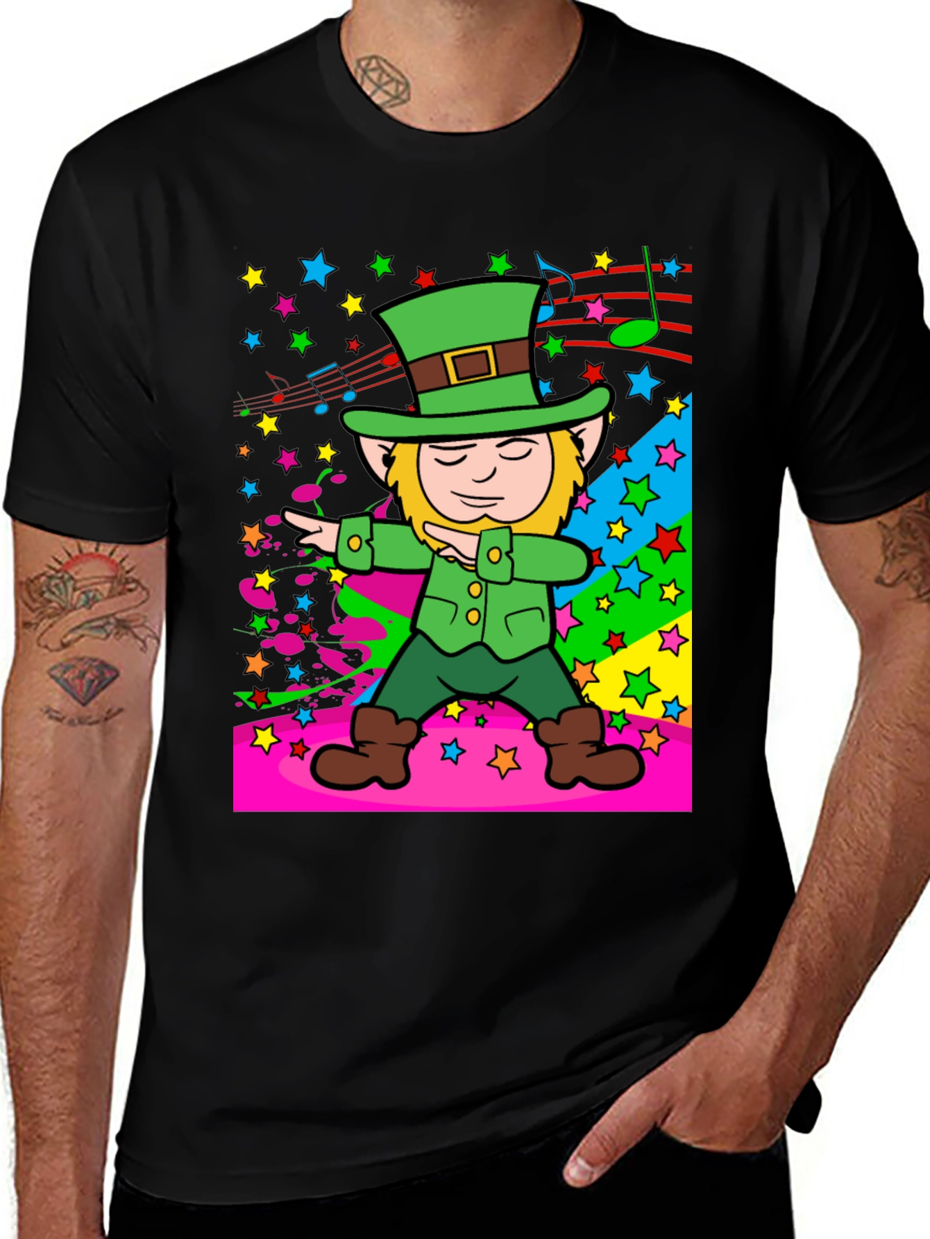 Variant 17 of Leprechaun Dabbing T-Shirt