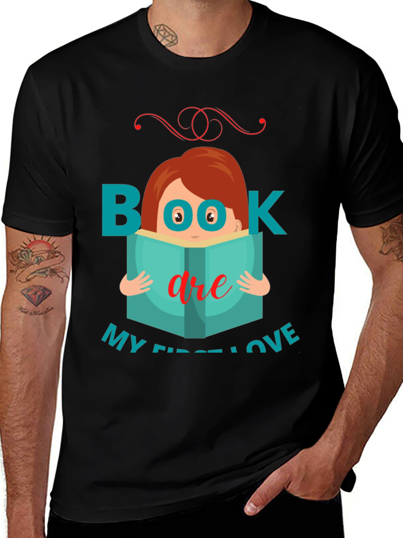 Book Are My First Love T-Shirt