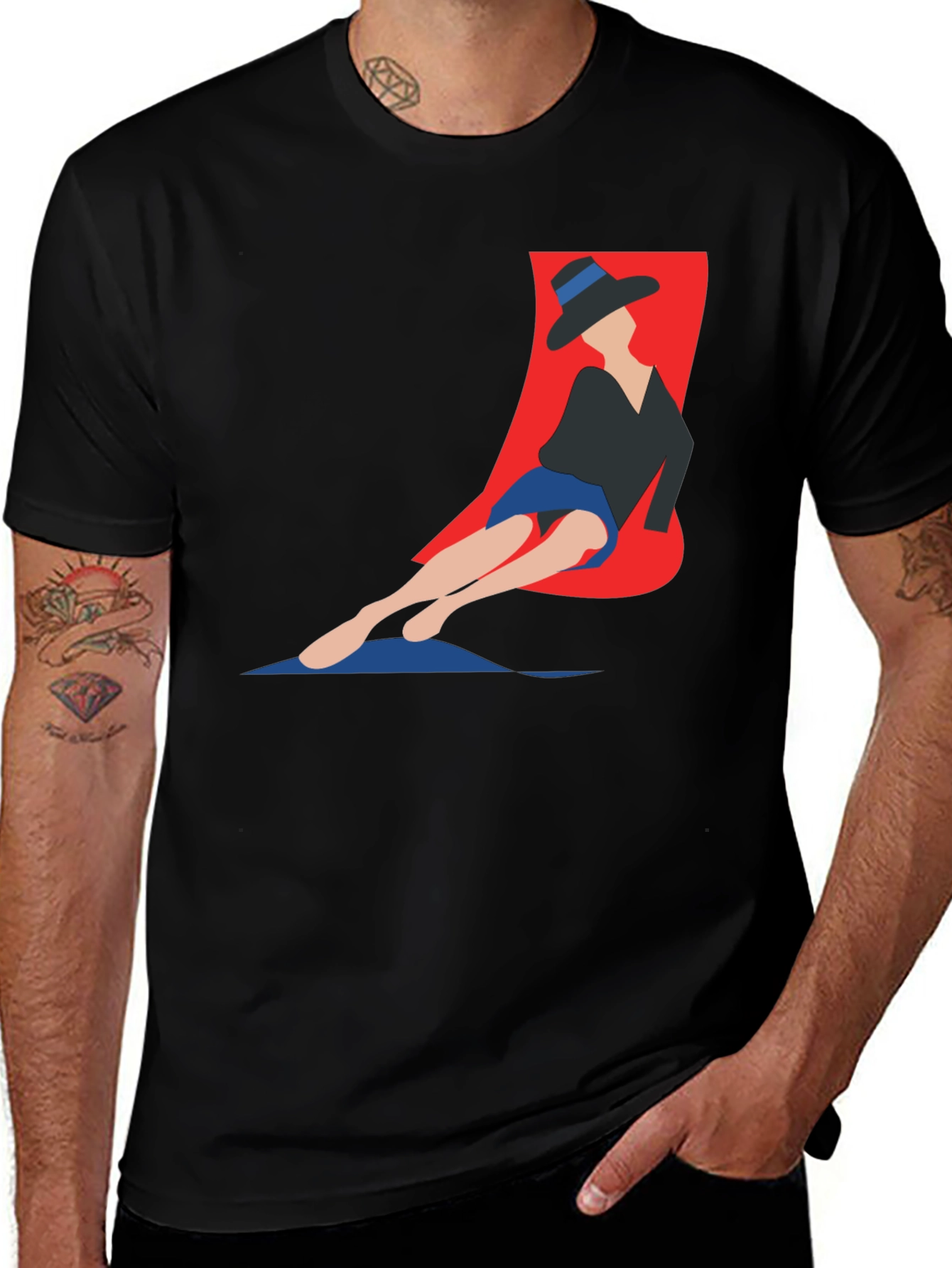 Variant 9 of Stylish Graphic Tee - Retro Woman Design