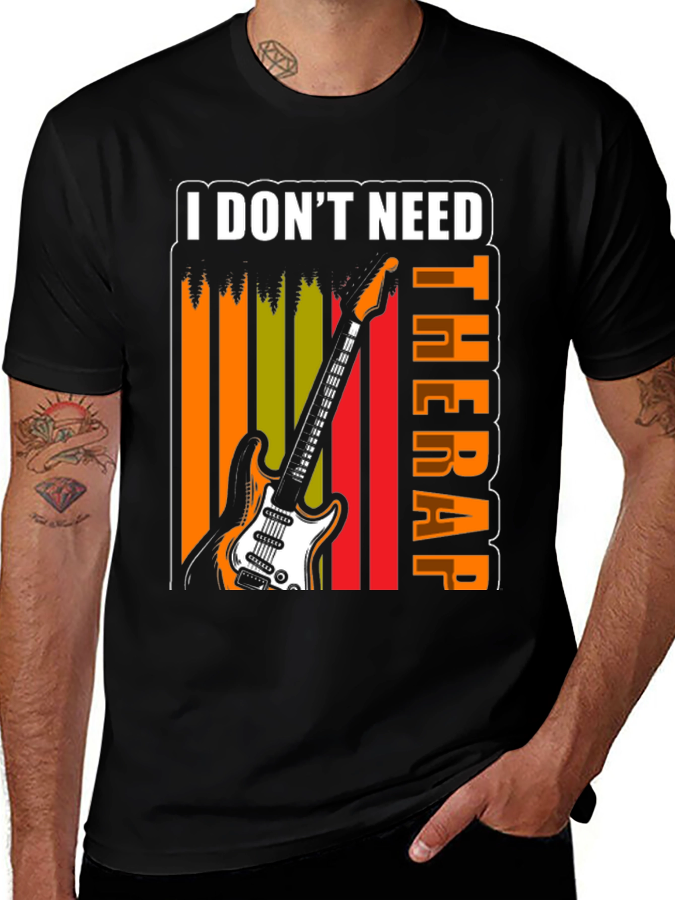 Variant 3 of I Don't Need Therapy Guitar Graphic Tee