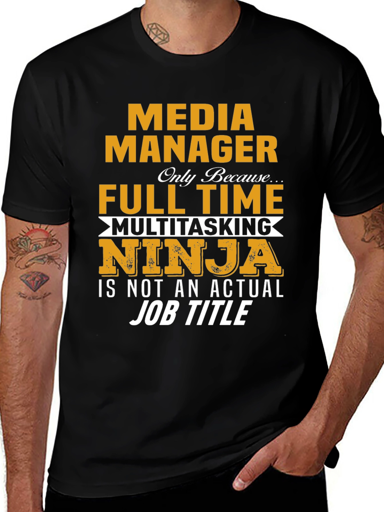 Variant 29 of Media Manager Ninja T-Shirt