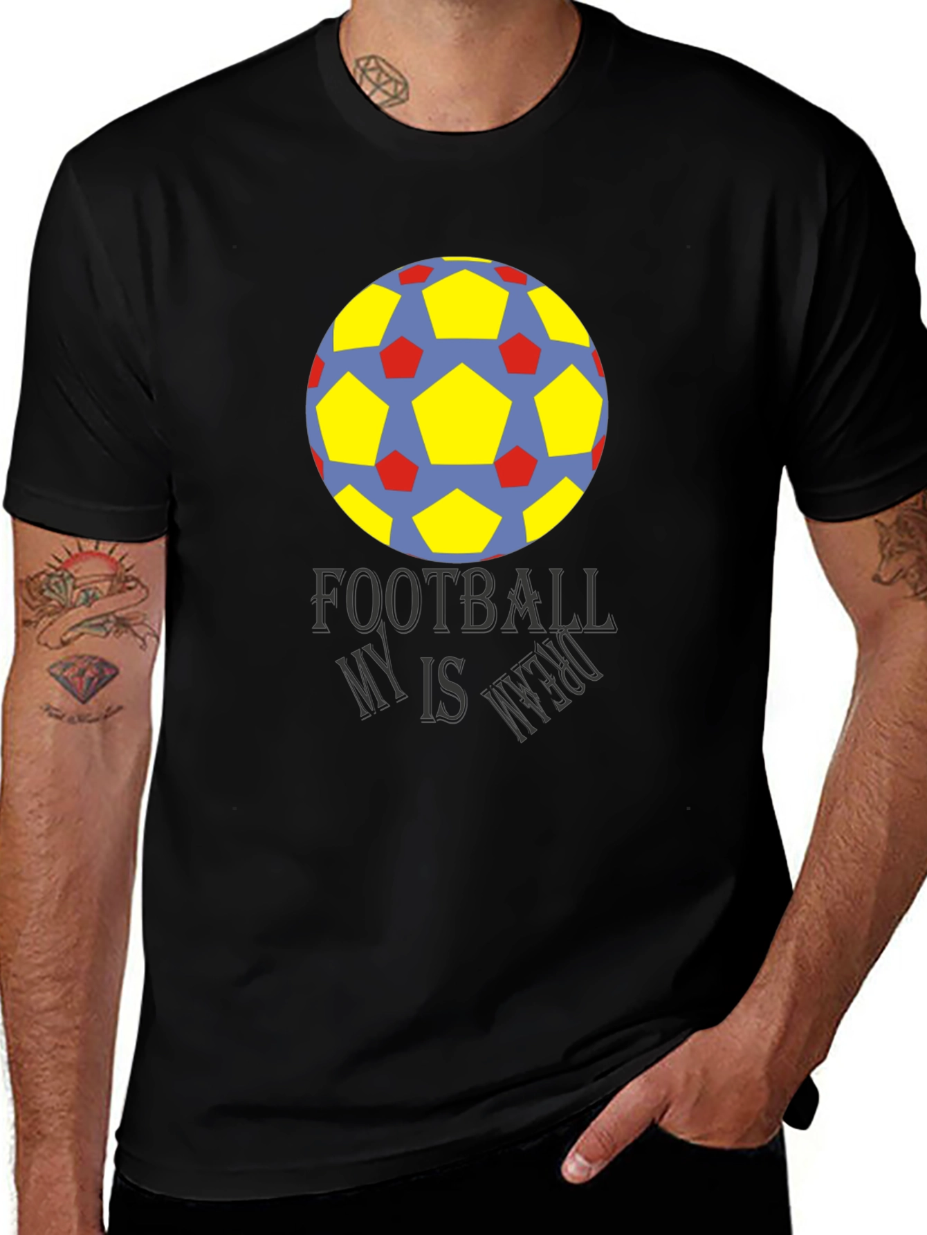 Variant 23 of Football Is My Dream Graphic T-Shirt