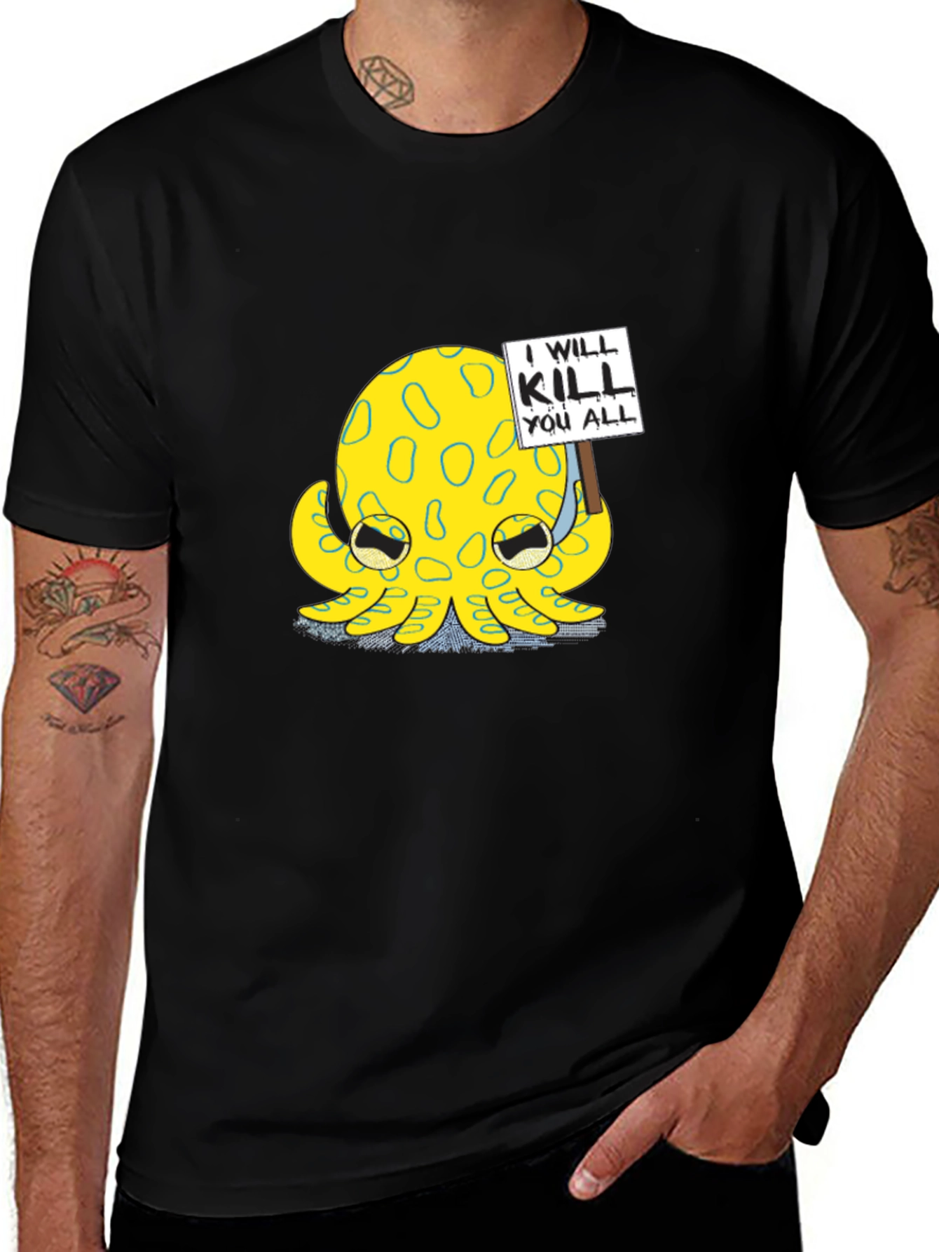 Variant 27 of I Will Kill You All Octopus T-Shirt