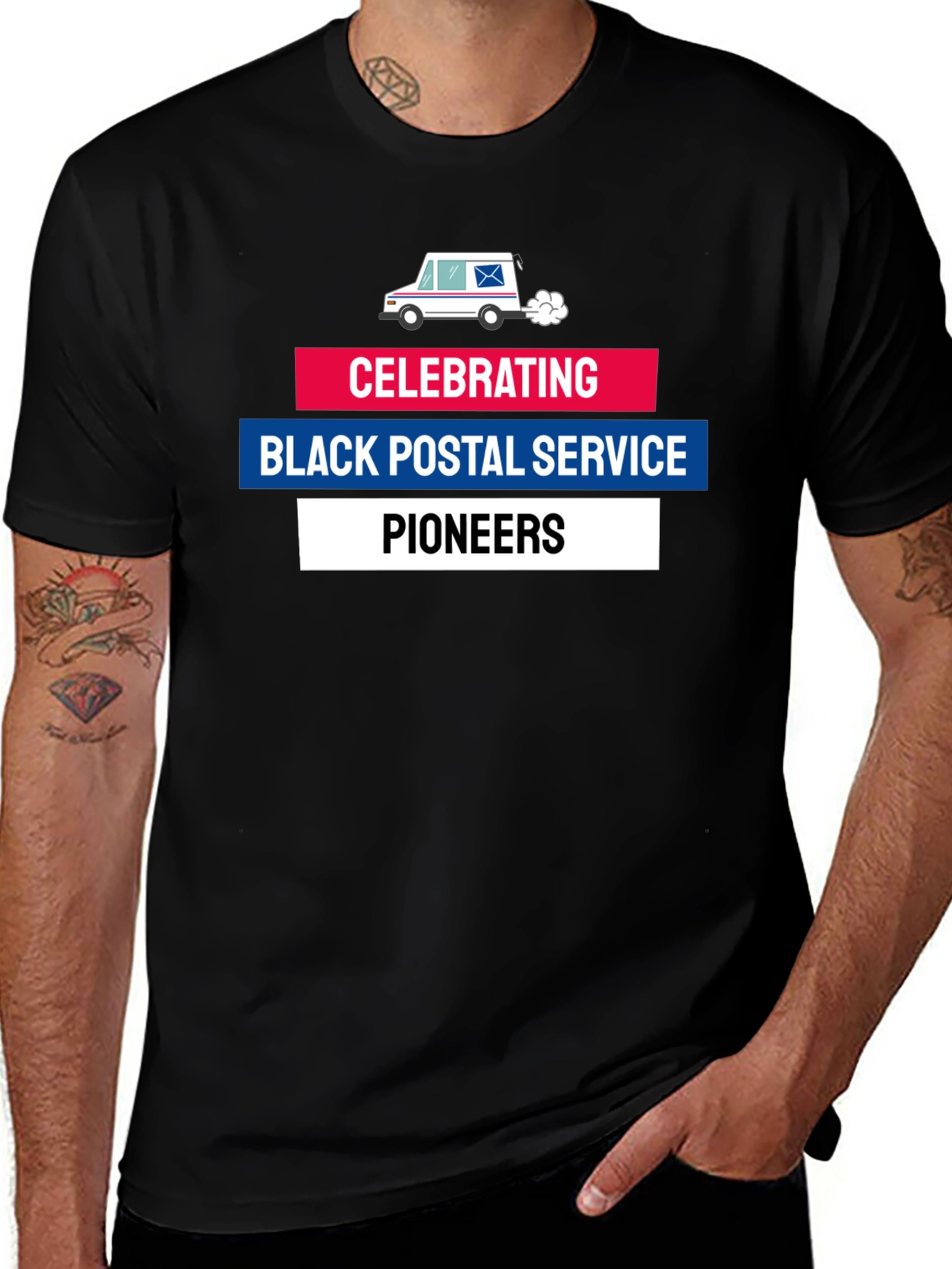 Black Postal Service Pioneers T-Shirt