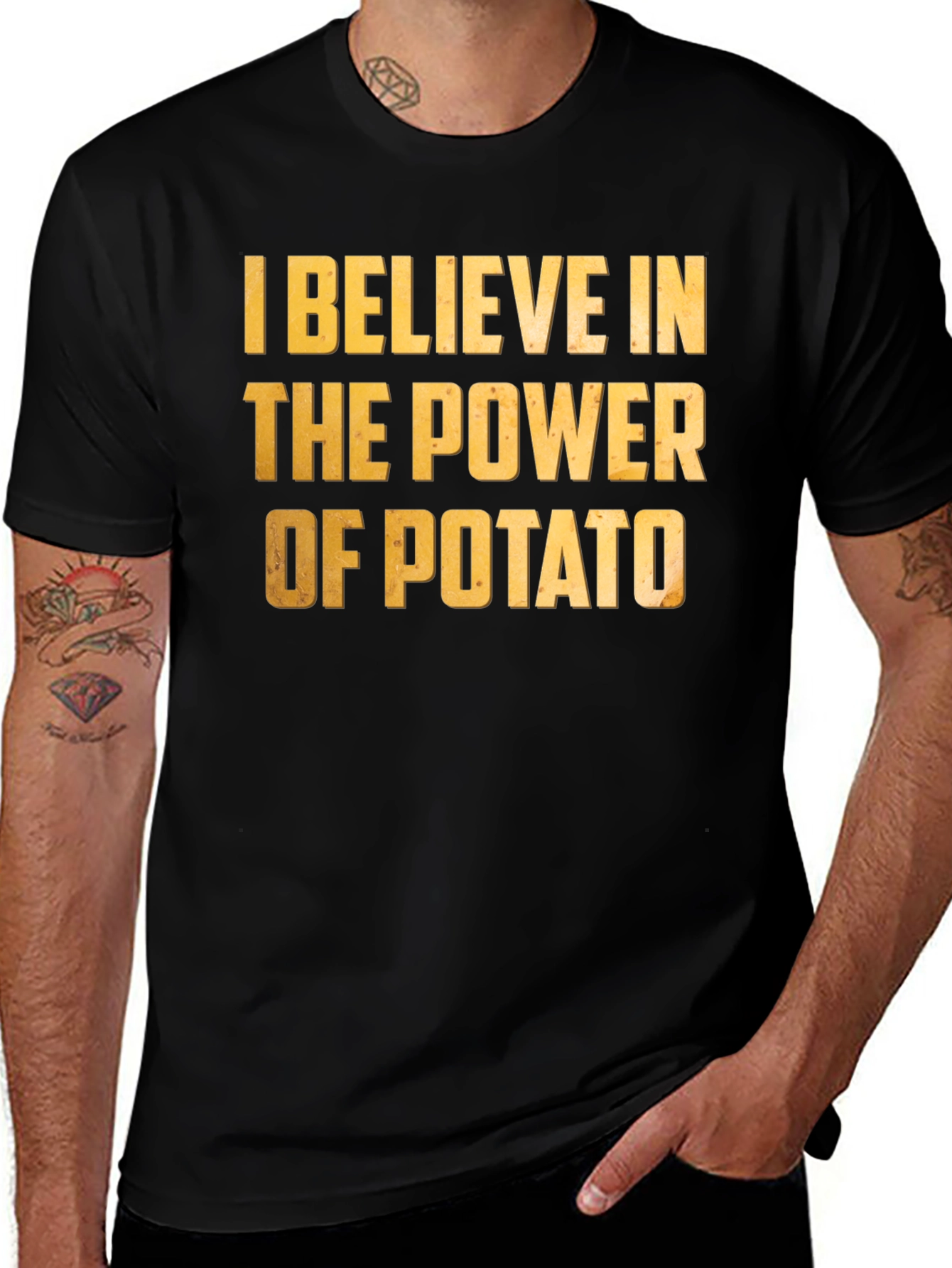 Variant 18 of I Believe in the Power of Potato T-Shirt