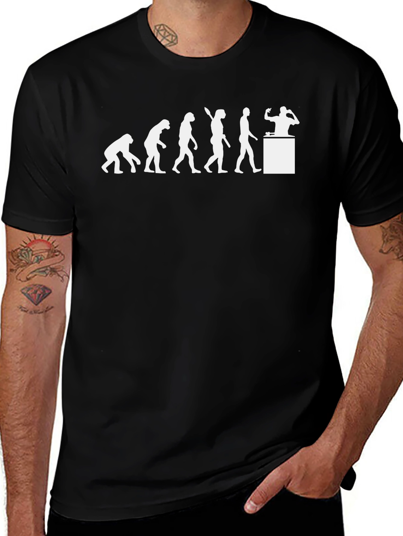 Variant 29 of Evolution DJ T-Shirt - Funny Music Lover Gift