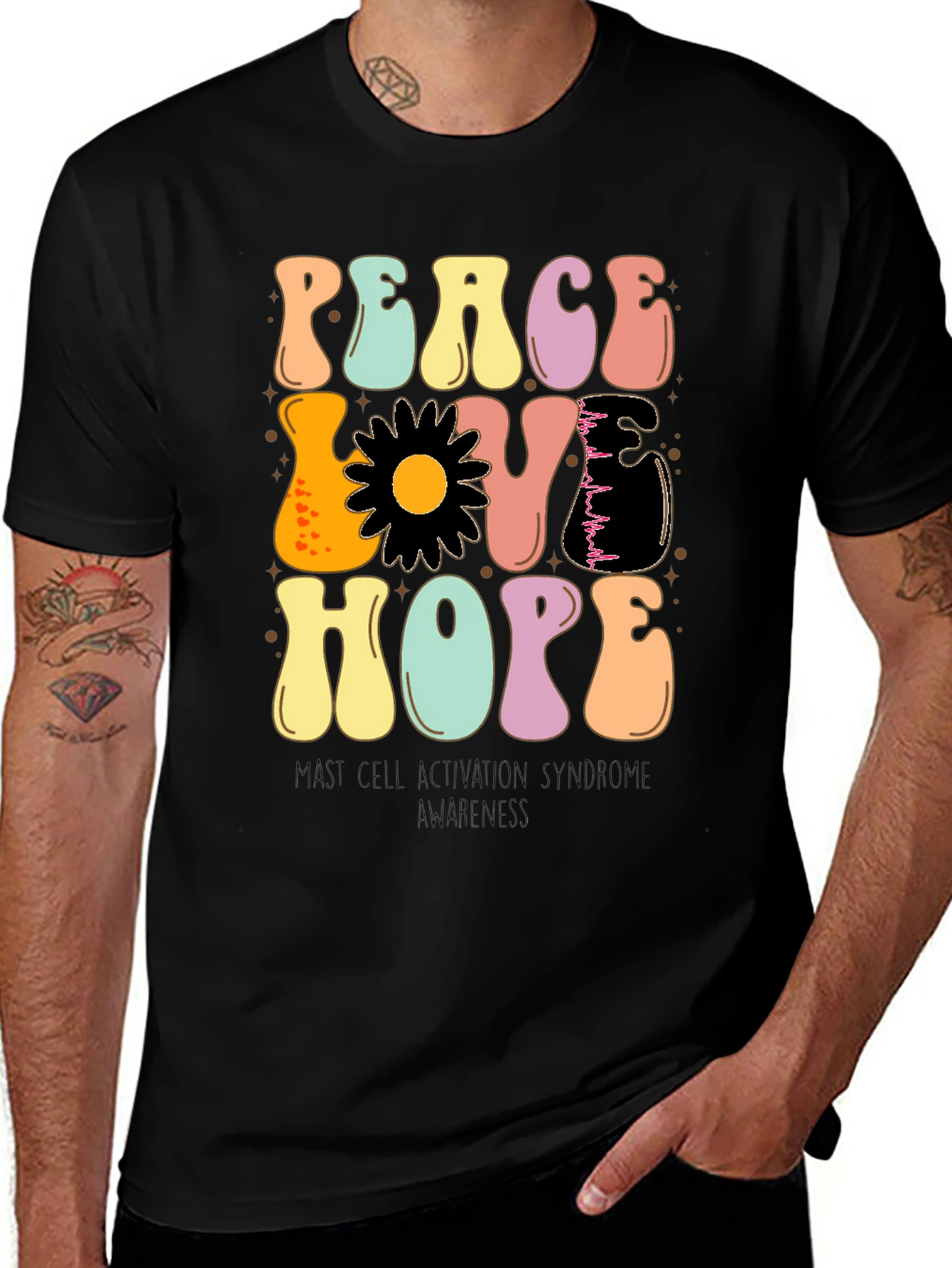 Peace Love Hope MCAS Awareness T-Shirt