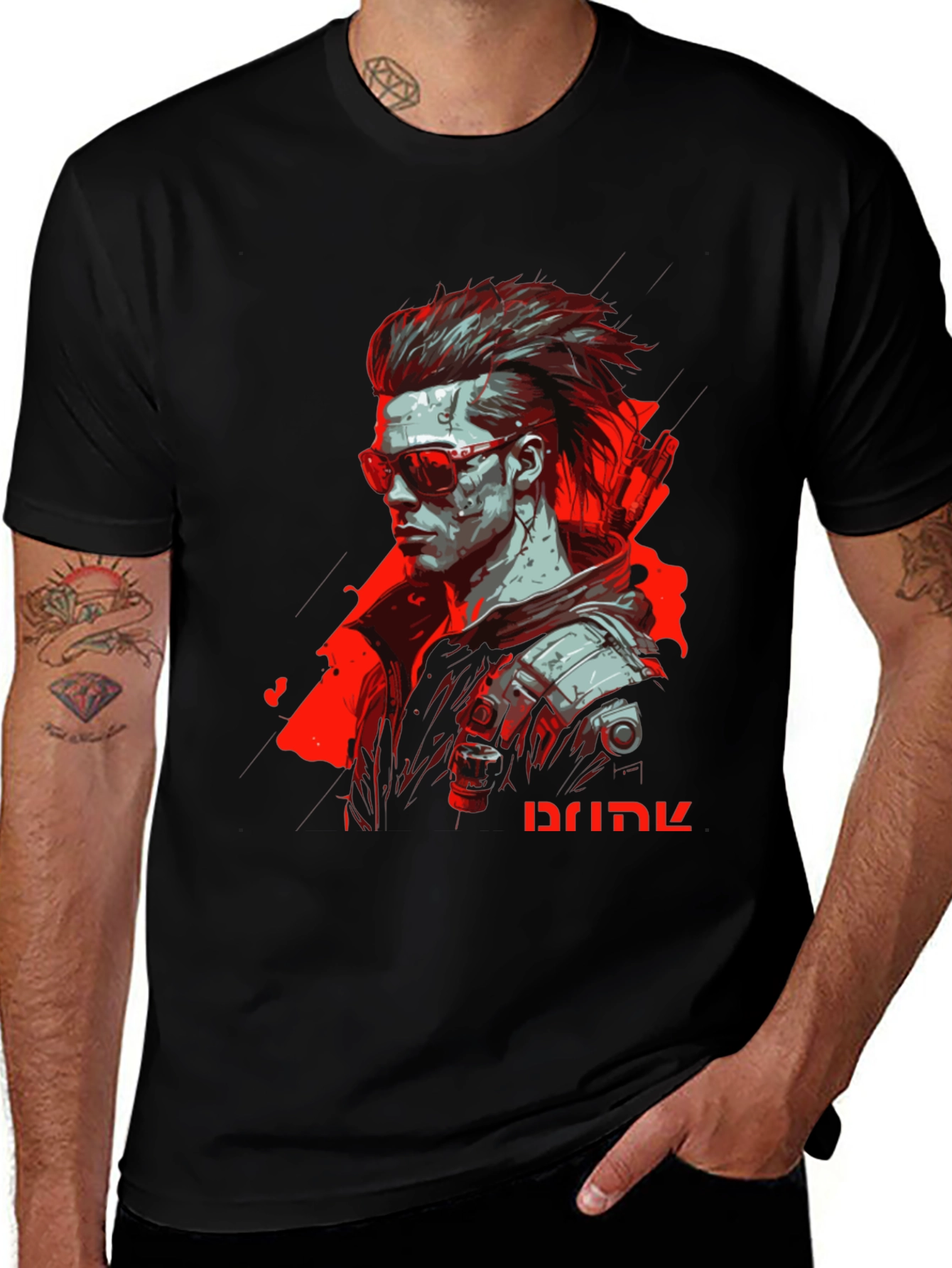 Variant 28 of Cyberpunk Graphic Tee - Drink