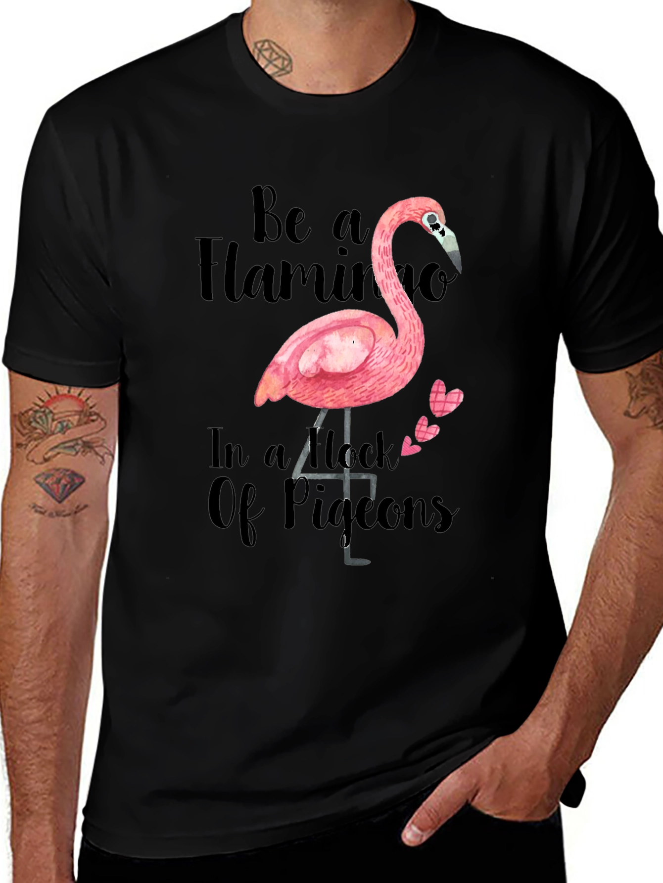 Variant 8 of Be a Flamingo T-Shirt - Quirky Graphic Tee