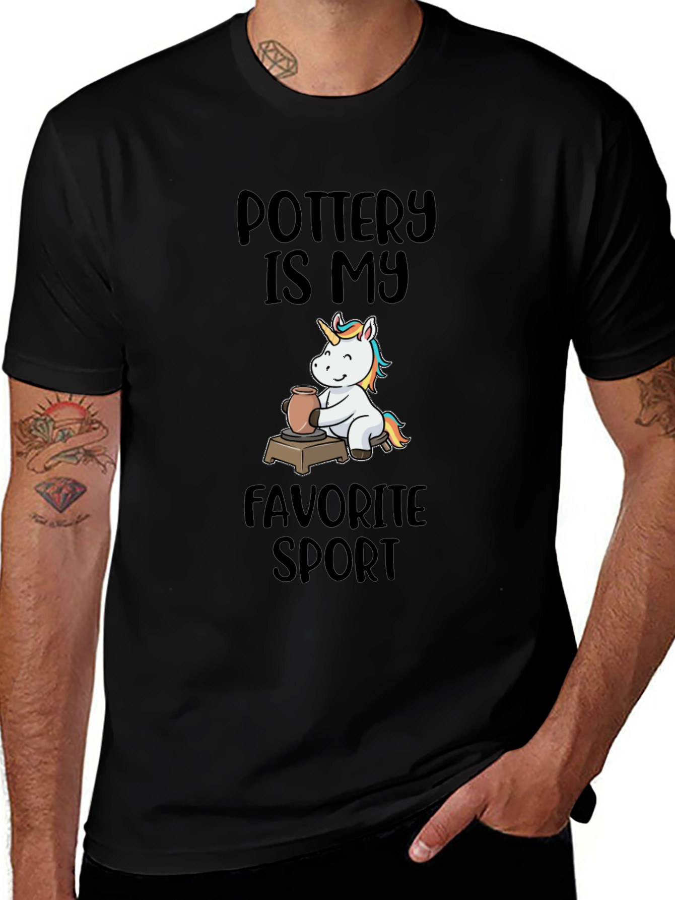 Variant 16 of Pottery Unicorn T-Shirt: My Favorite Sport