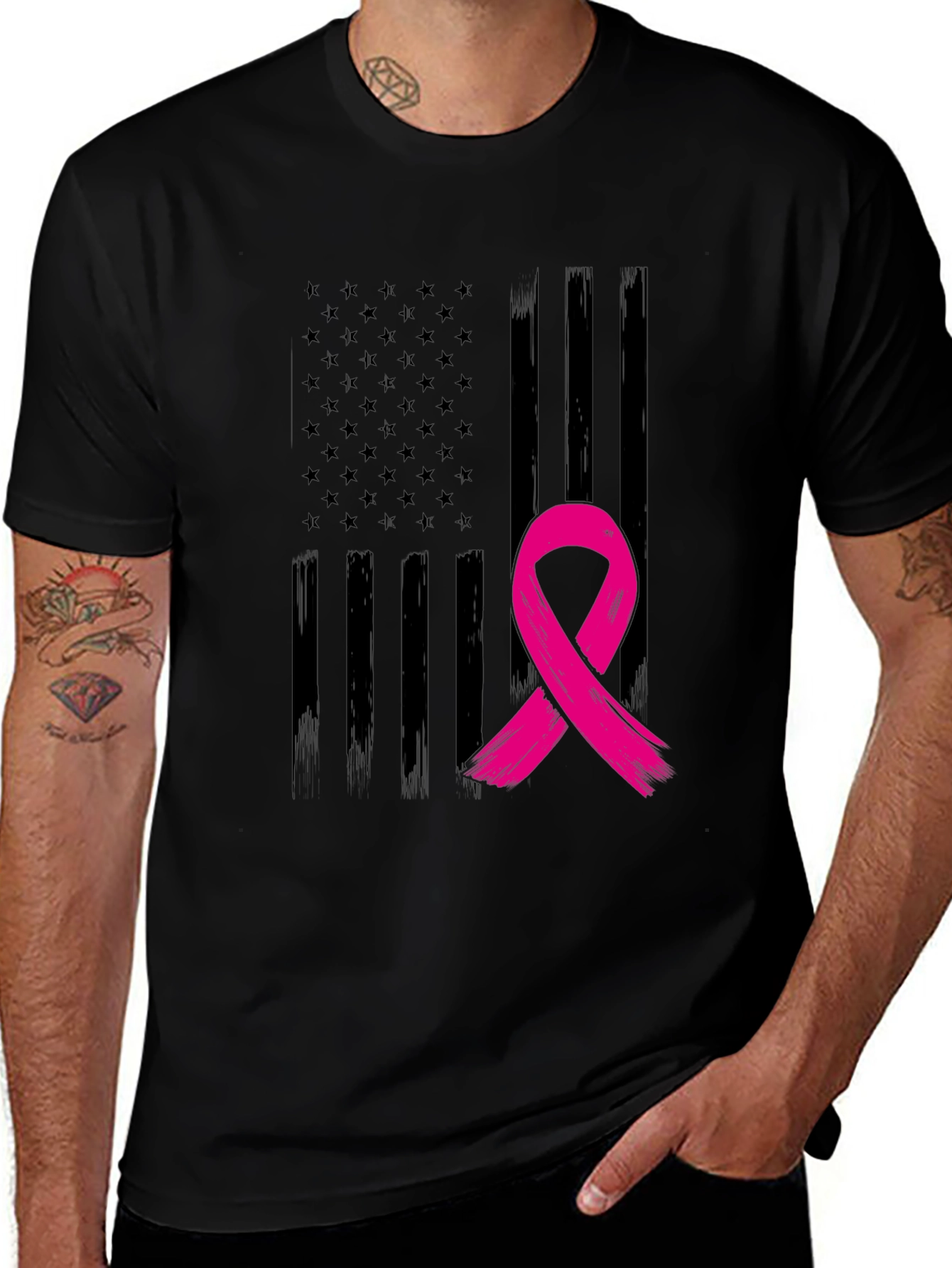 Variant 13 of Awareness Ribbon Flag Tee