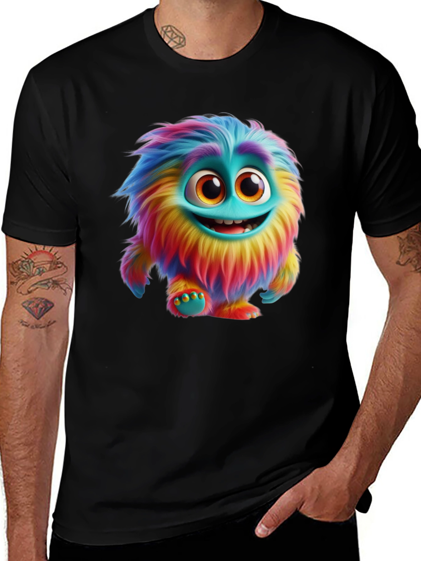 Variant 11 of Monster Graphic T-Shirt - Fun Colorful Design